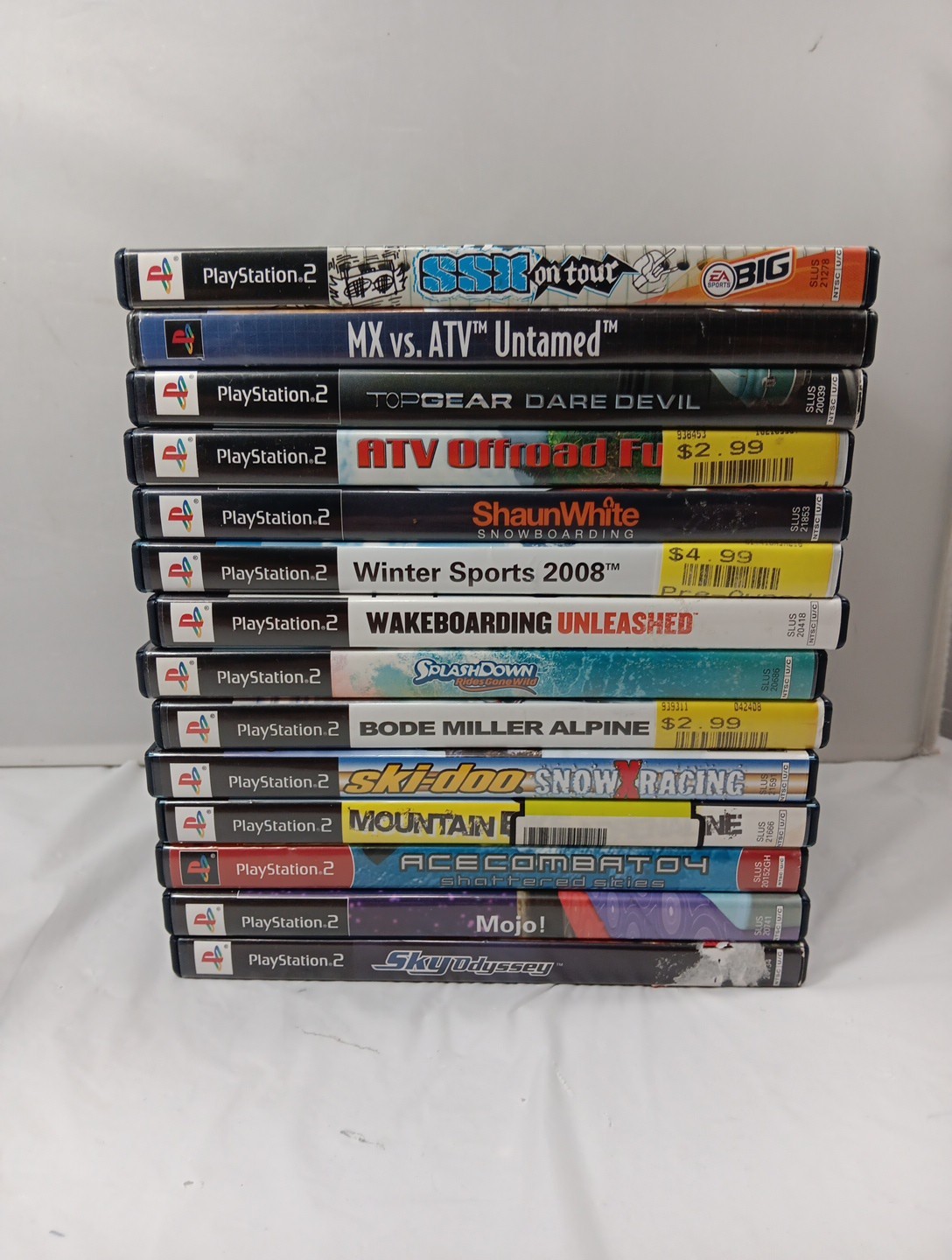 PS2 Game Lot Of 14 Tested Most CIB Winter Sports ATV Snowboarding Racing Skiing