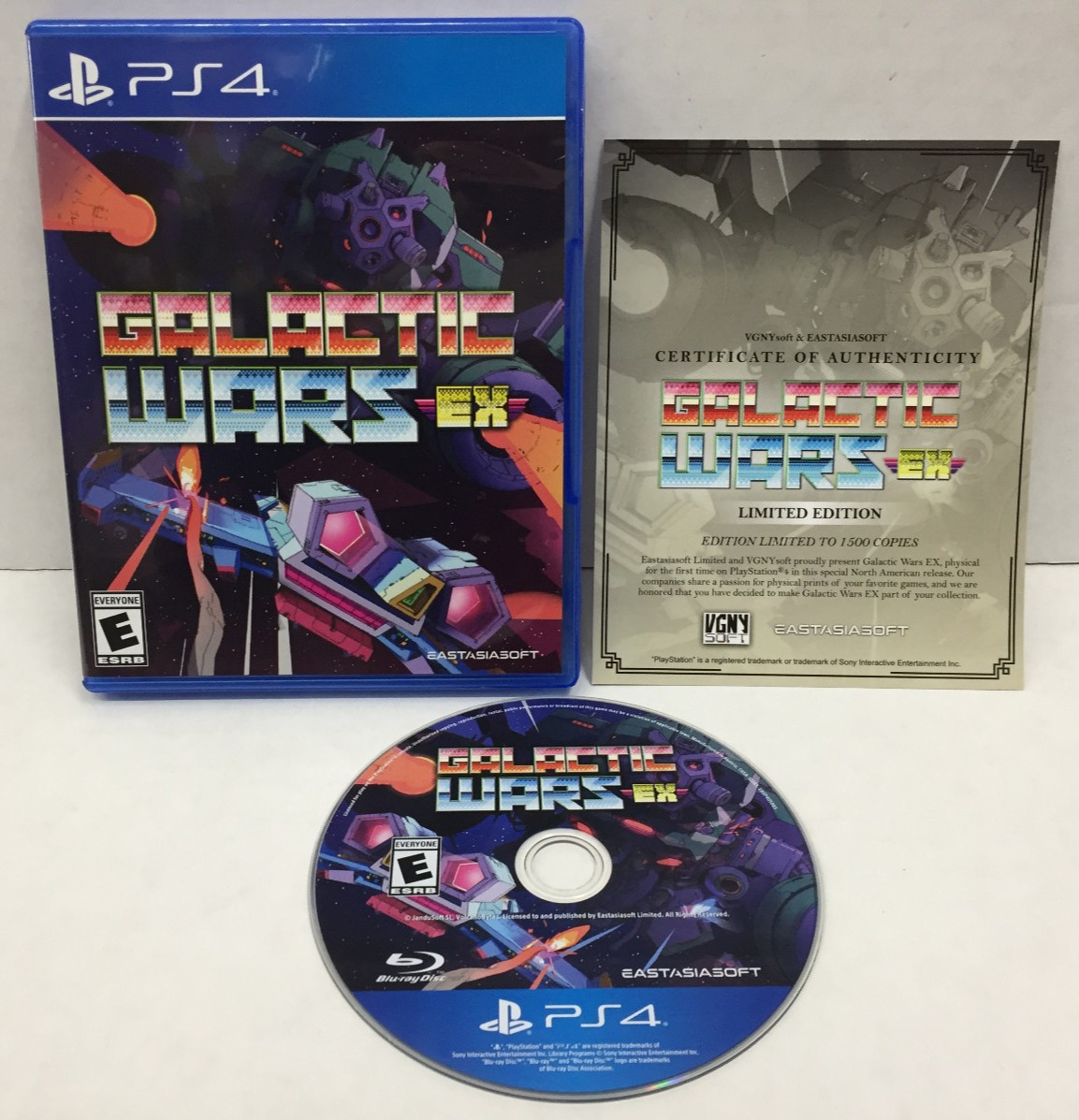 GALACTIC WARS EX Playstation 4 5 PS4 PS5 Shmup SHOOTER Opened UNPLAYED Mint