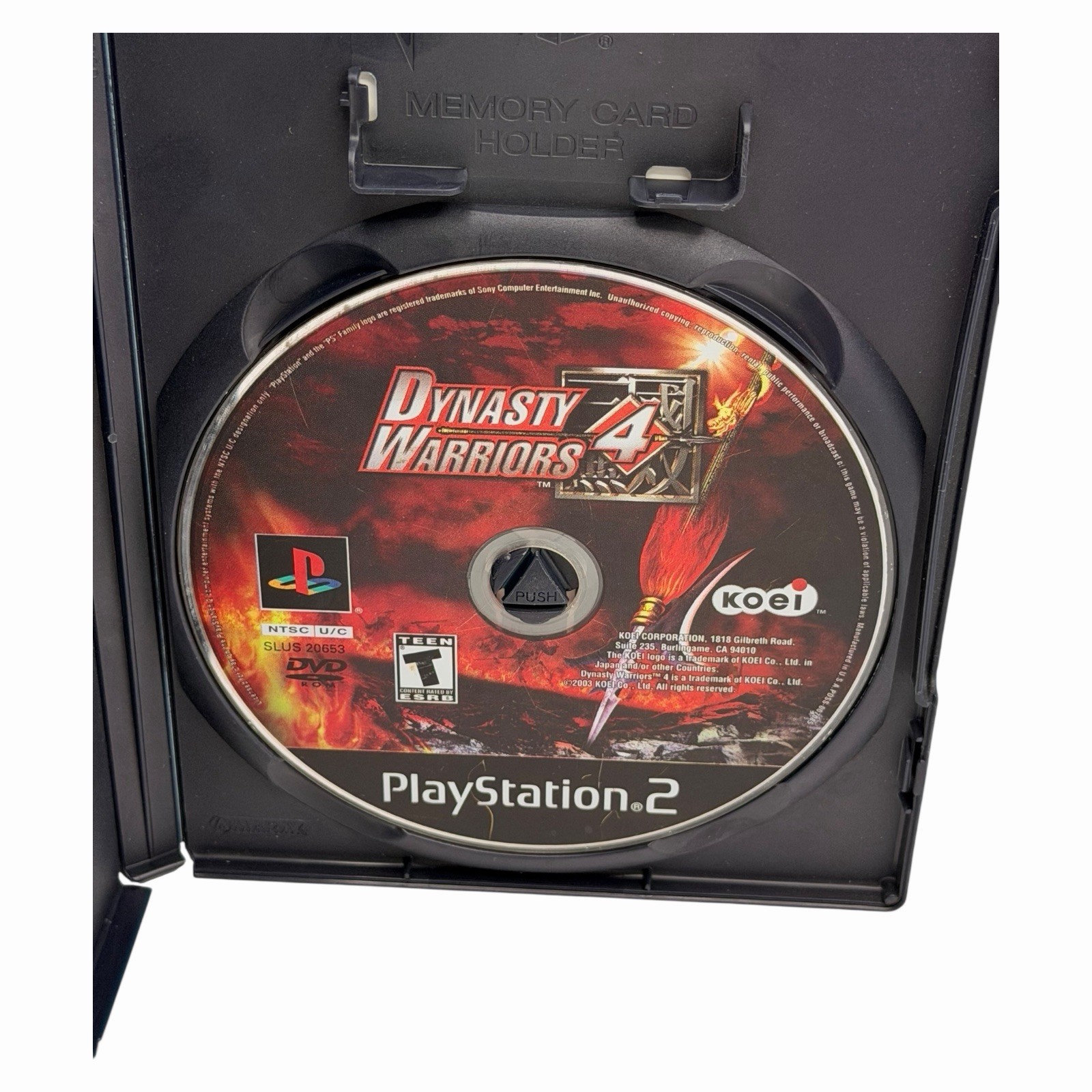 Dynasty Warriors 4 (Sony PS2, 2003) Black Label Complete w/ Manual Tested