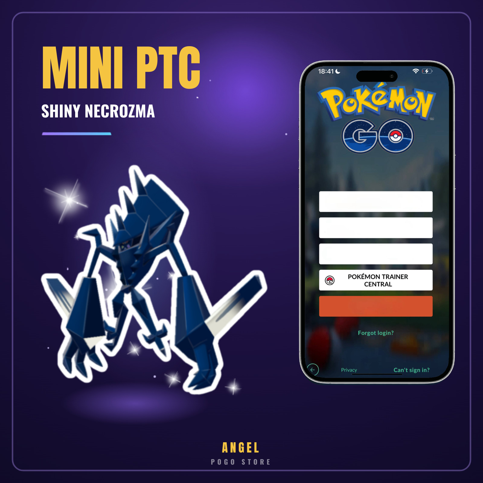 Pokémon PTC GO – Shiny Necrozma✨- Read Description 💥
