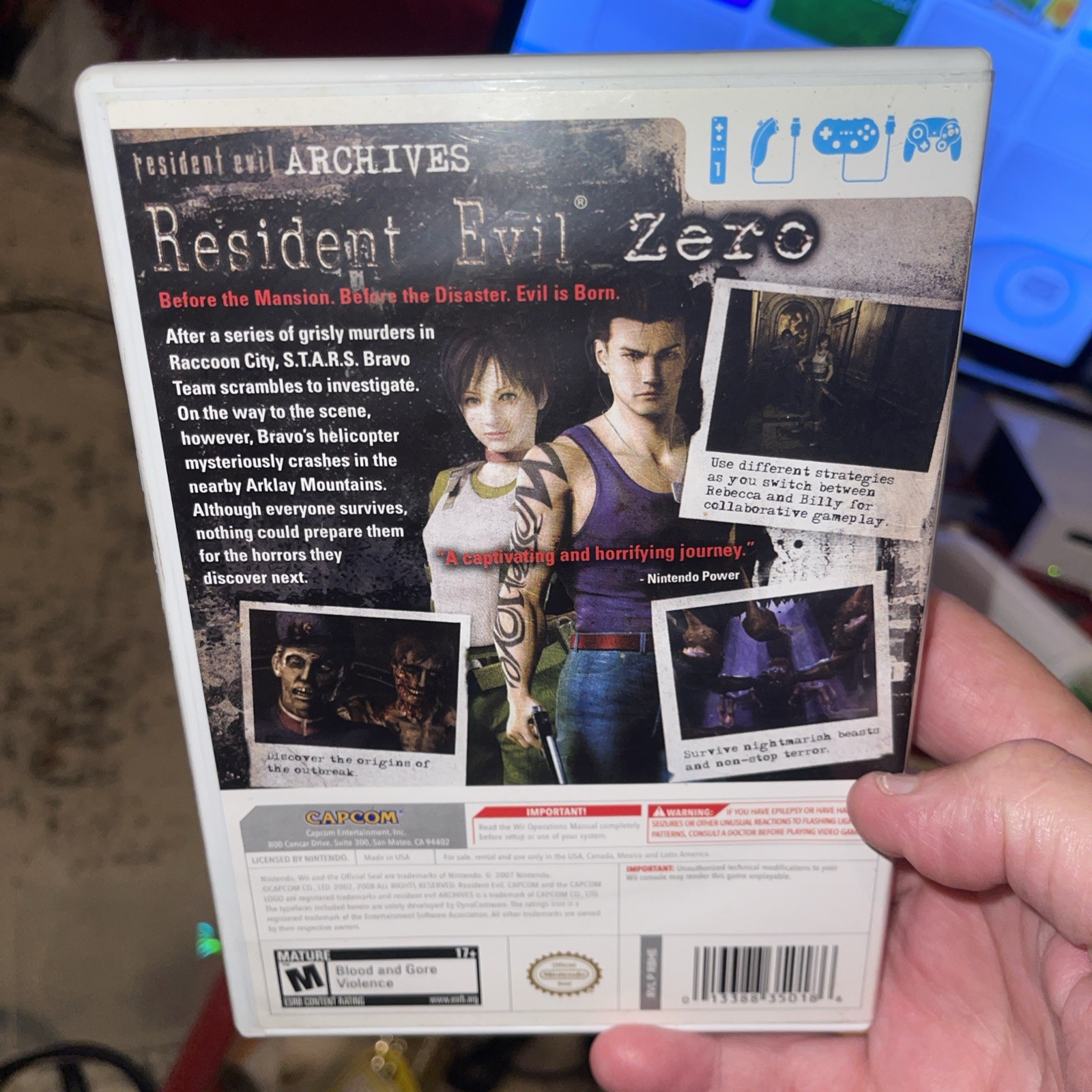 Resident Evil Archives Resident Evil Zero Nintendo Wii Complete Tested Free Ship