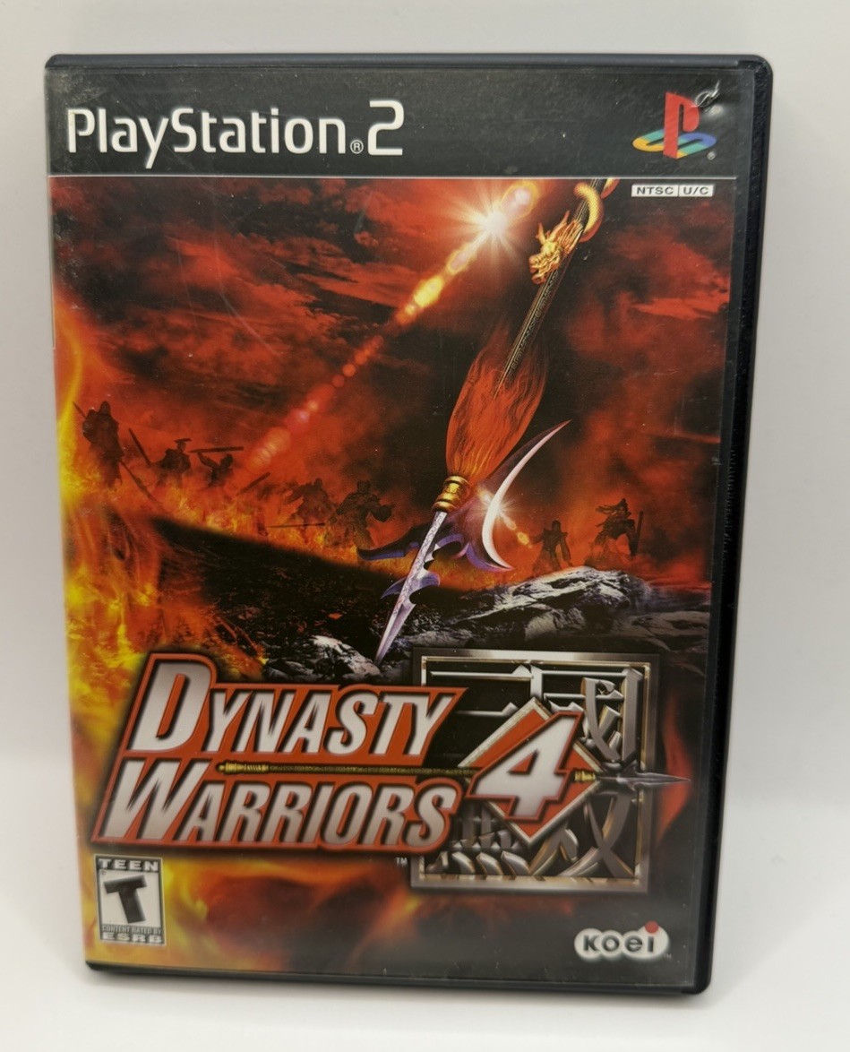 DYNASTY WARRIORS 4 CIB CASE MANUAL DISC W/ REG CARD Playstation 2 PS2 TESTED