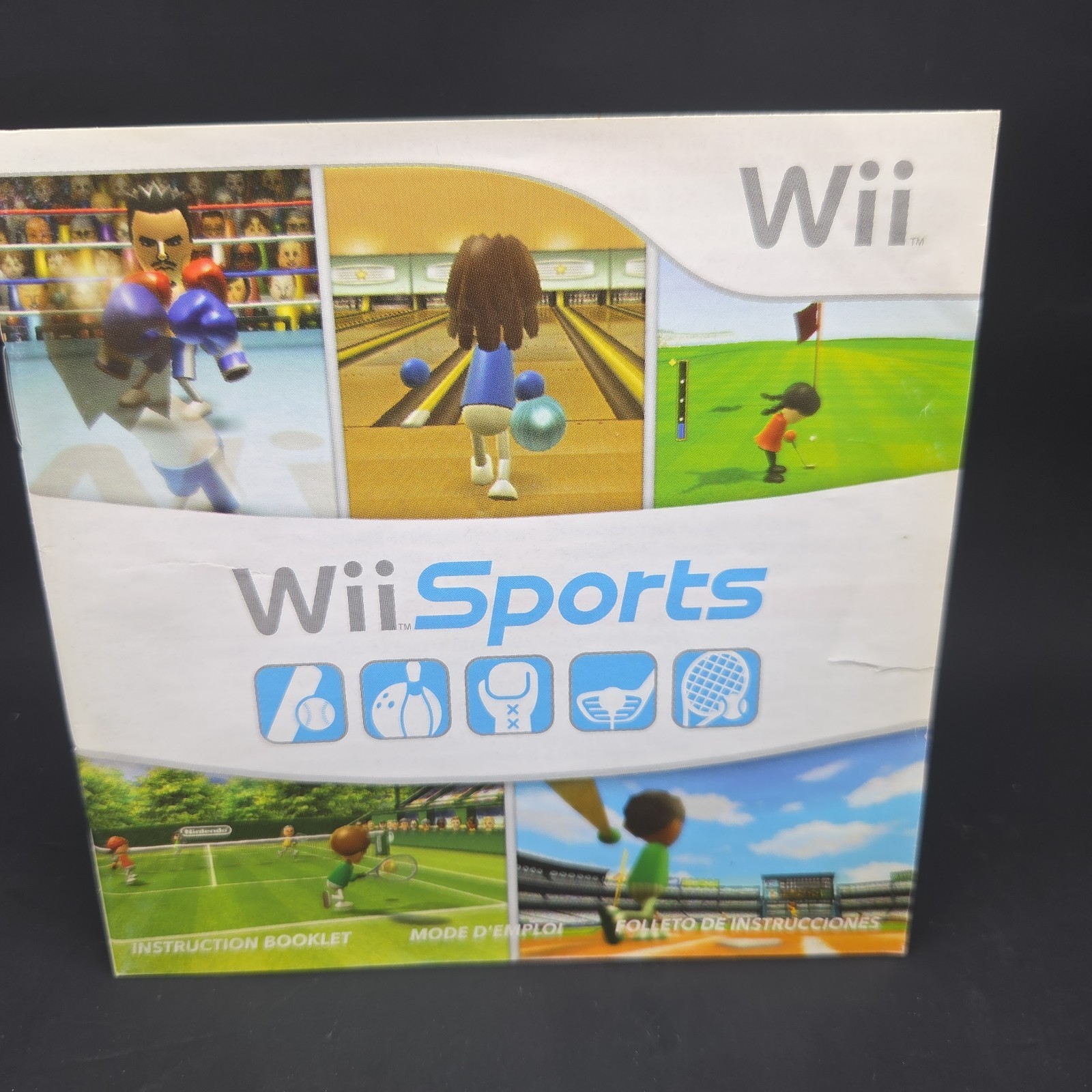 Wii Sports (Nintendo Wii, 2006) With Cardboard Sleeve TESTED & WORKING