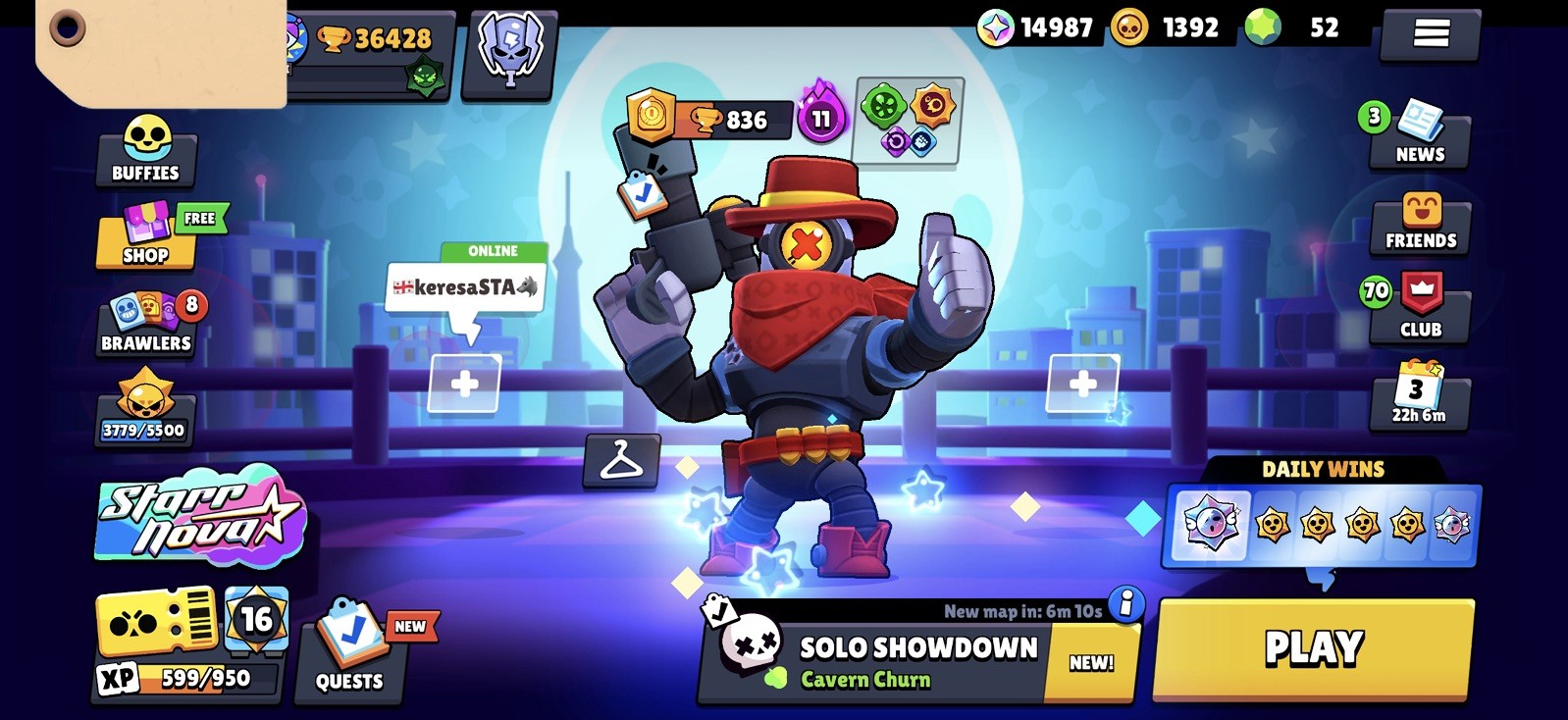 36K TROPHY/ 26 Max Brawler/20 Hyper/ 91/102Brawler/6 LEG/6 Mithic/63 Epic/Cheap