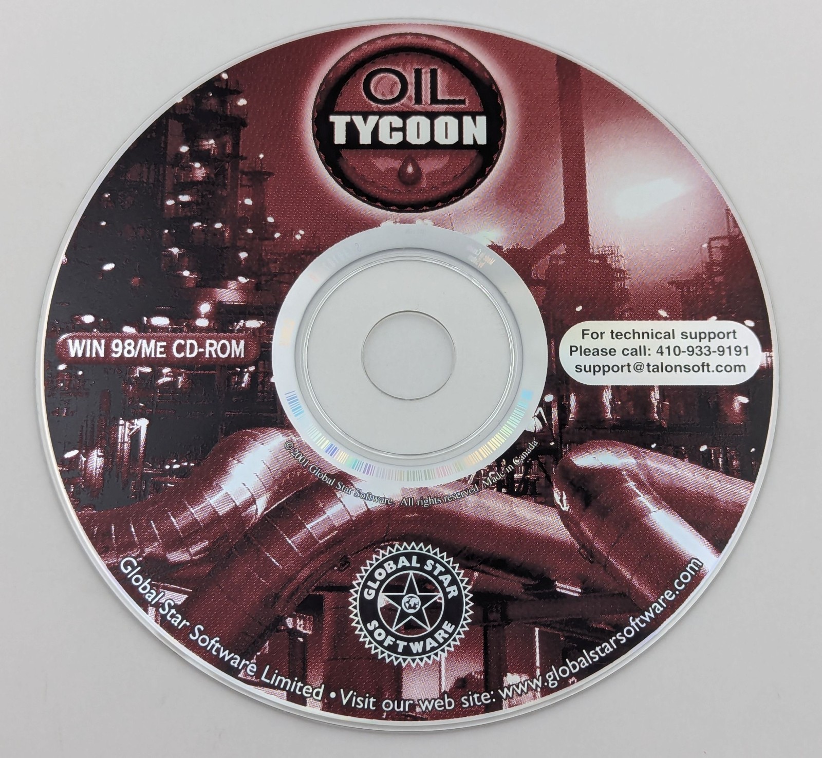 Oil Tycoon (PC, 2001) CD-ROM Windows 98/ME/XP Simulation Strategy – Retro Gaming