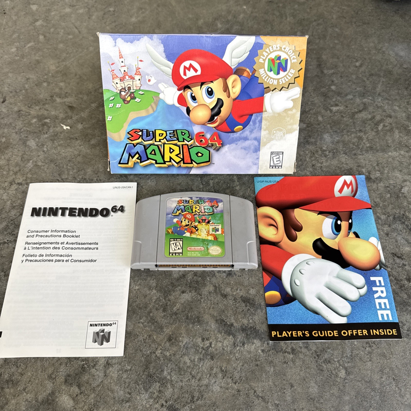Super Mario 64 (Nintendo N64) Complete CIB Authentic Tested