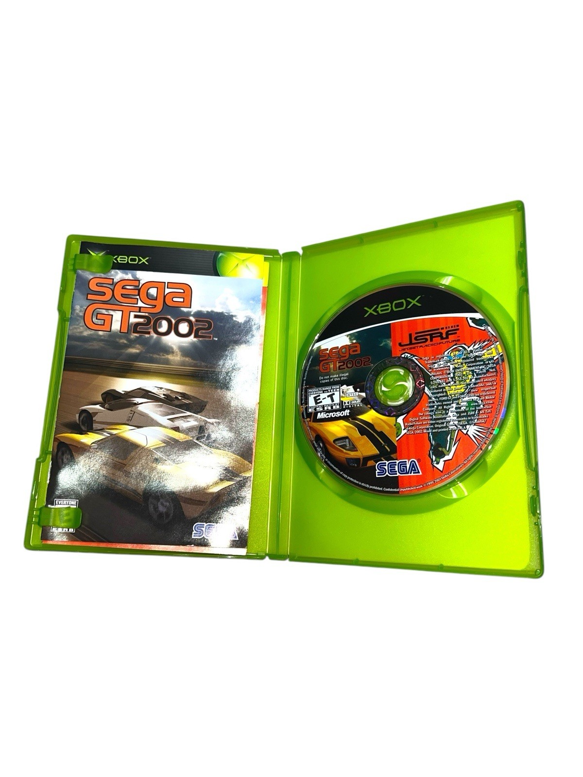 JSRF Jet Set Radio Future & Sega GT 2002 Original Microsoft Xbox CIB BOTH Manual