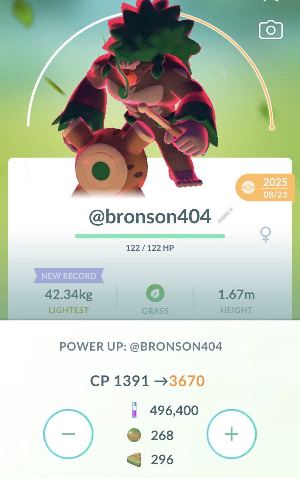 Rillaboom Dynamax Max Level 50, 2 Charge, 3 Max Moves