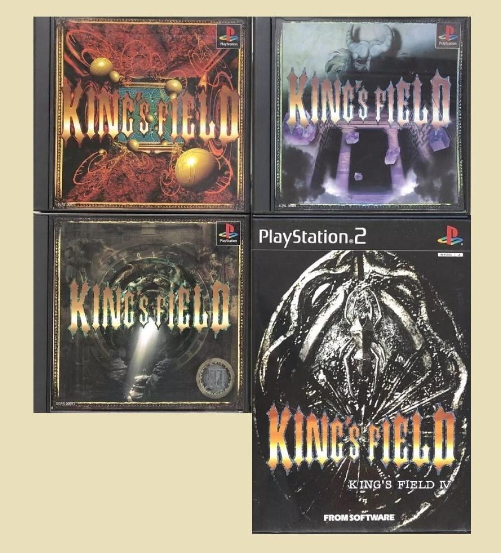 Kings Field 1 2 3 4 Game RPG set PS1 PS2 Sony PlayStation NTSC-J JAPAN Tested