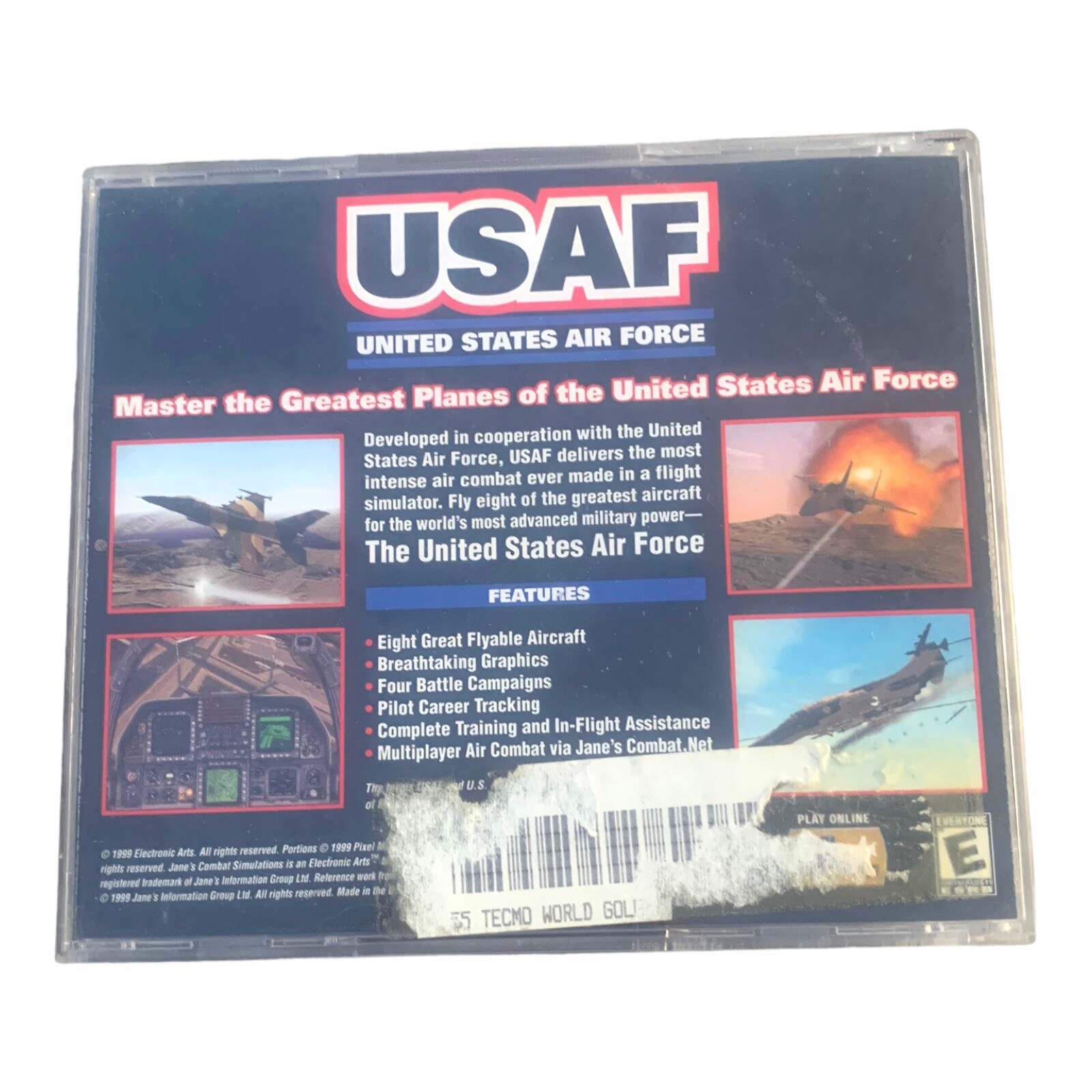 Jane’s F/A-18 Simulation Fighter Jet fa18 f18 Usaf Us Air Force EA PC Game 1999