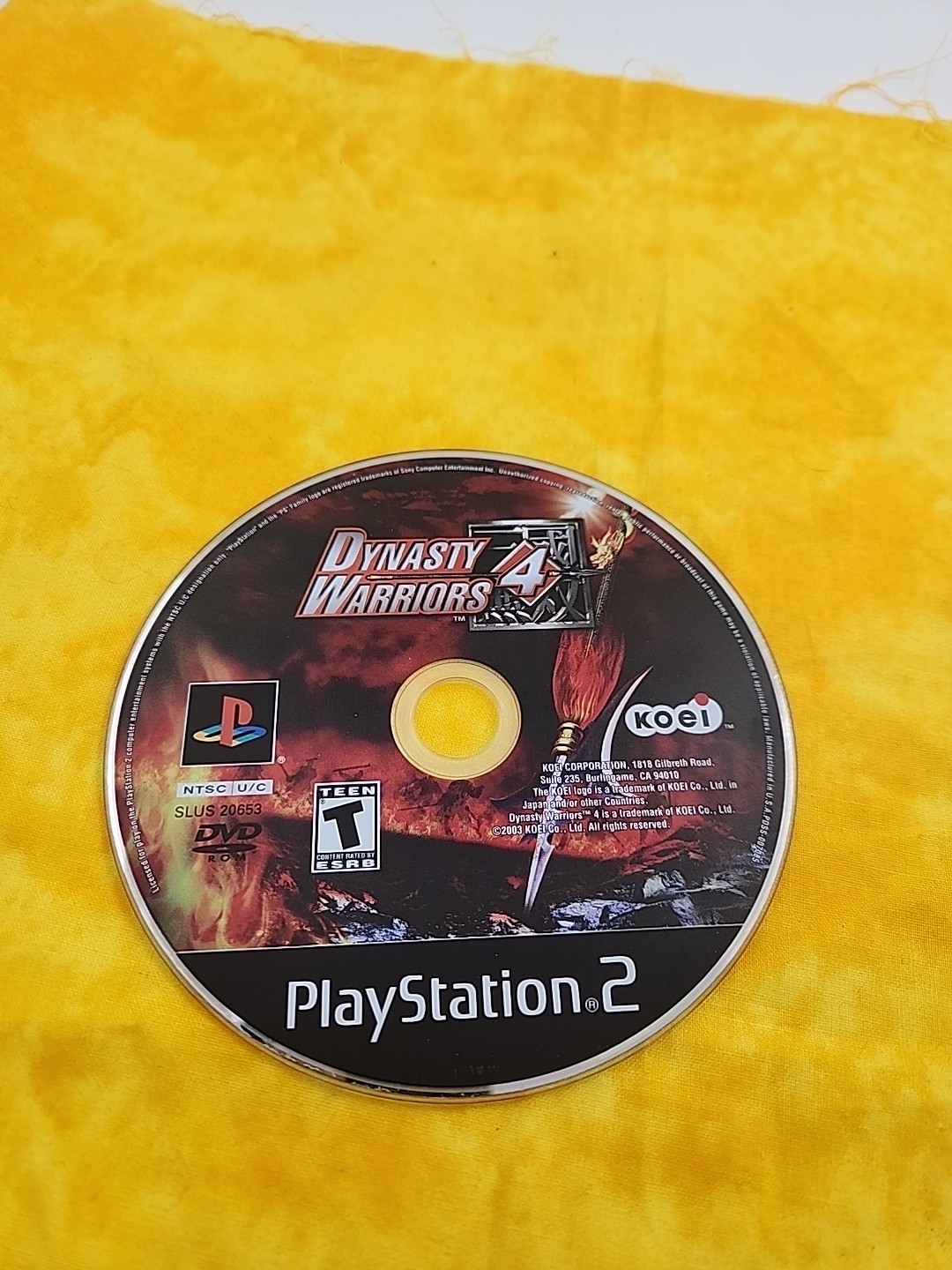 Dynasty Warriors 4 (PlayStation 2 PS2) NO TRACKING – DISC ONLY 2602