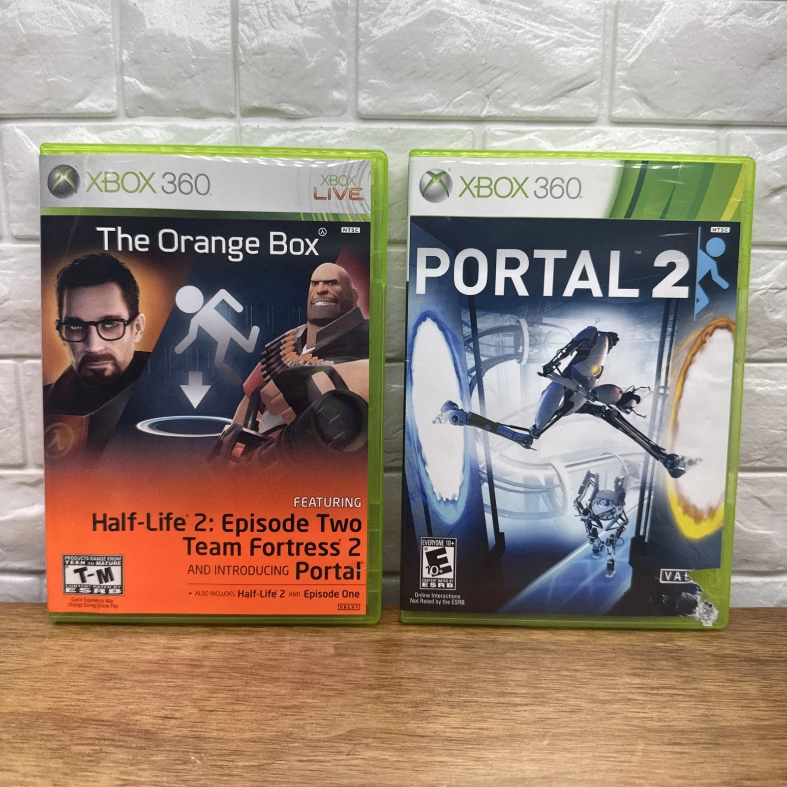 The Orange Box Half Life 2 & Portal 2 Bundle (Xbox 360, 2007) Tested Working