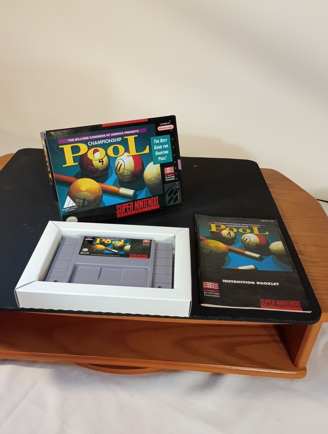 🔥Championship Pool Super Nintendo Entertainment System 1993 Clean Tested SNES