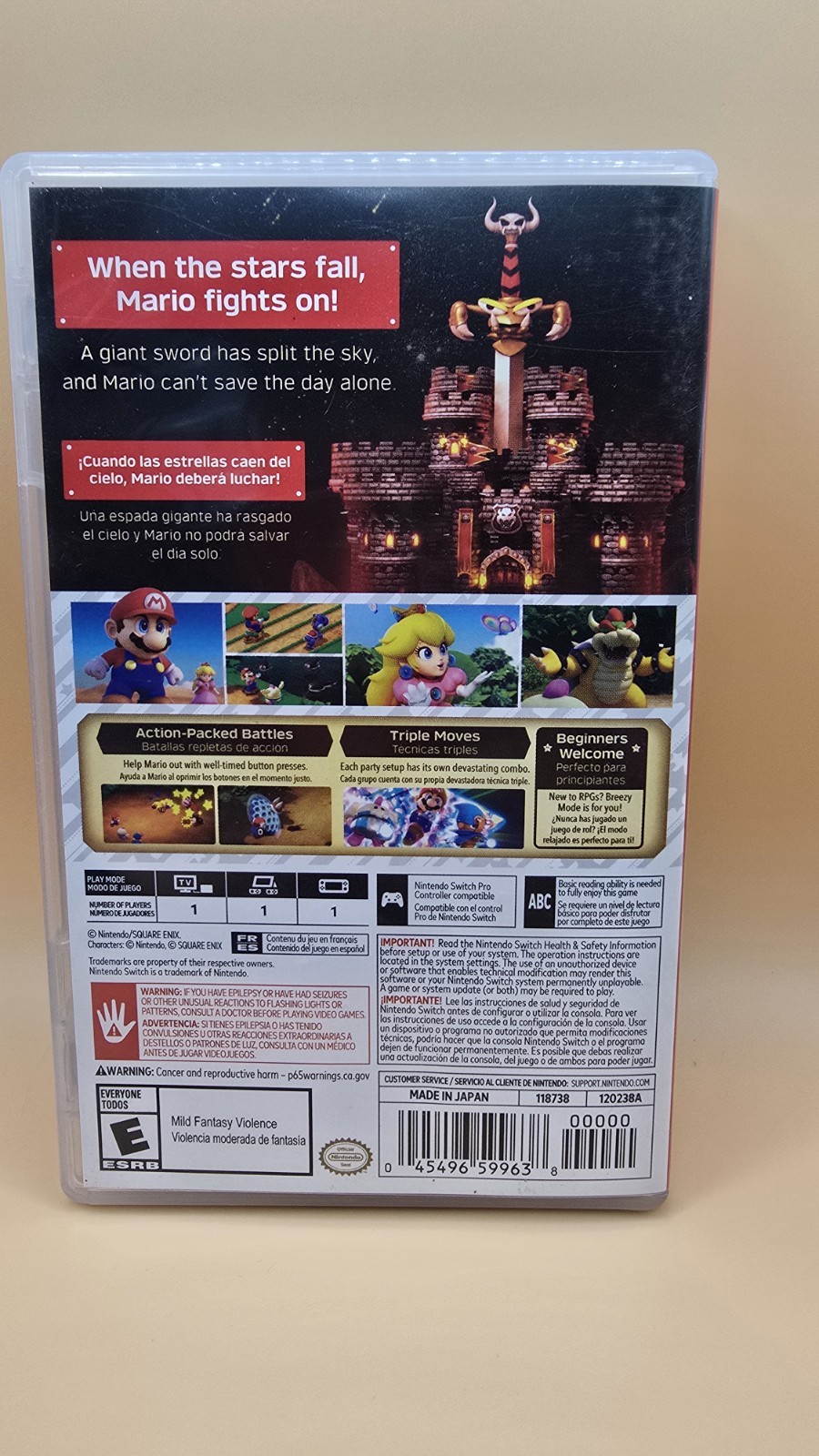 Nintendo Super Mario RPG for Switch, E-Everyone, NTSC-U/C (US/Canada)