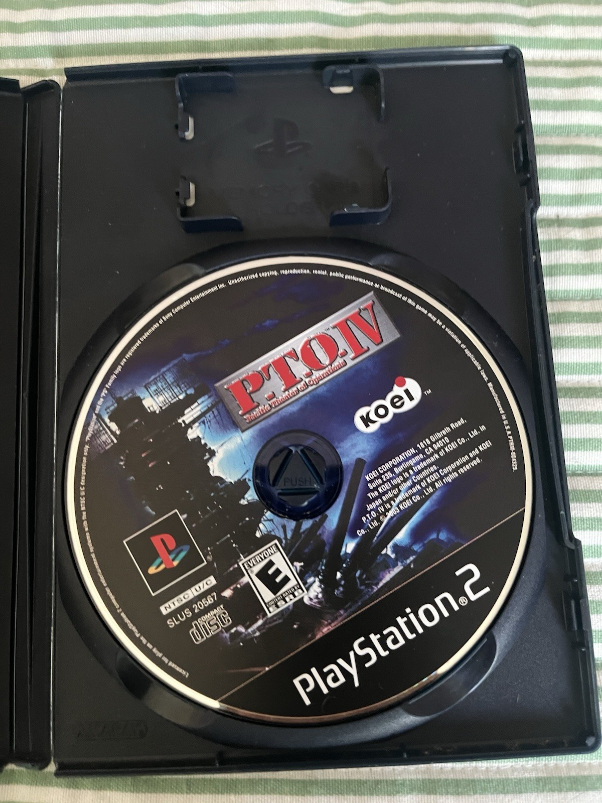 P.T.O. IV Pacific Theater Operations (Sony Playstation 2) PS2 Complete game Rare