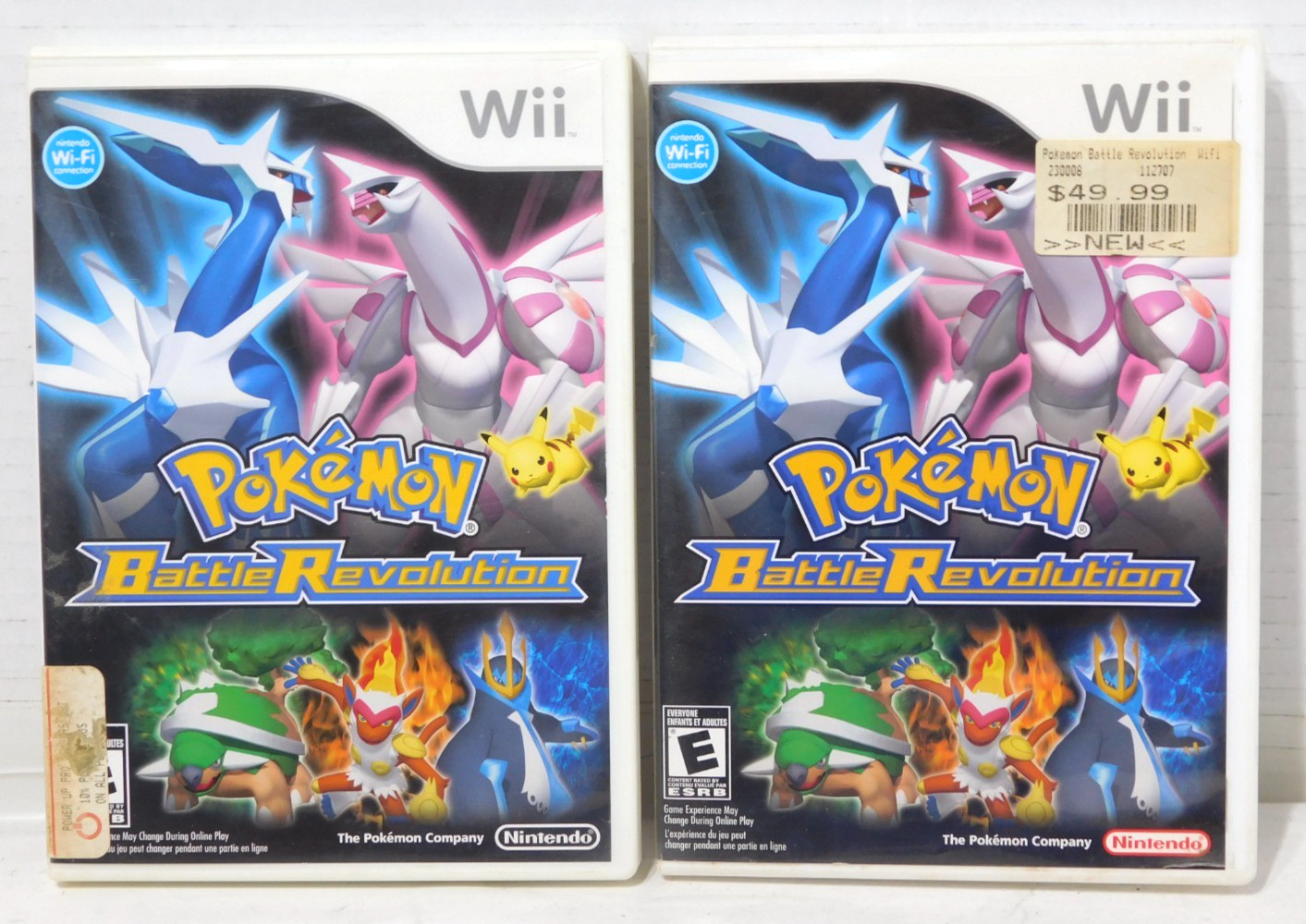 2 Pokemon Battle Revolution Nintendo Wii 1-CIB/1-Cart/Case/No Manual Untested