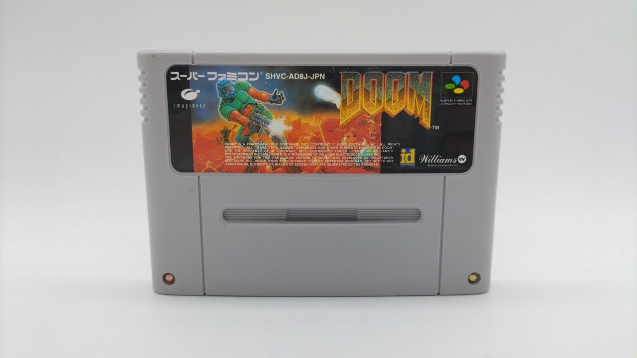 Imagineer DOOM SFC Game Cart Classic NES Platform