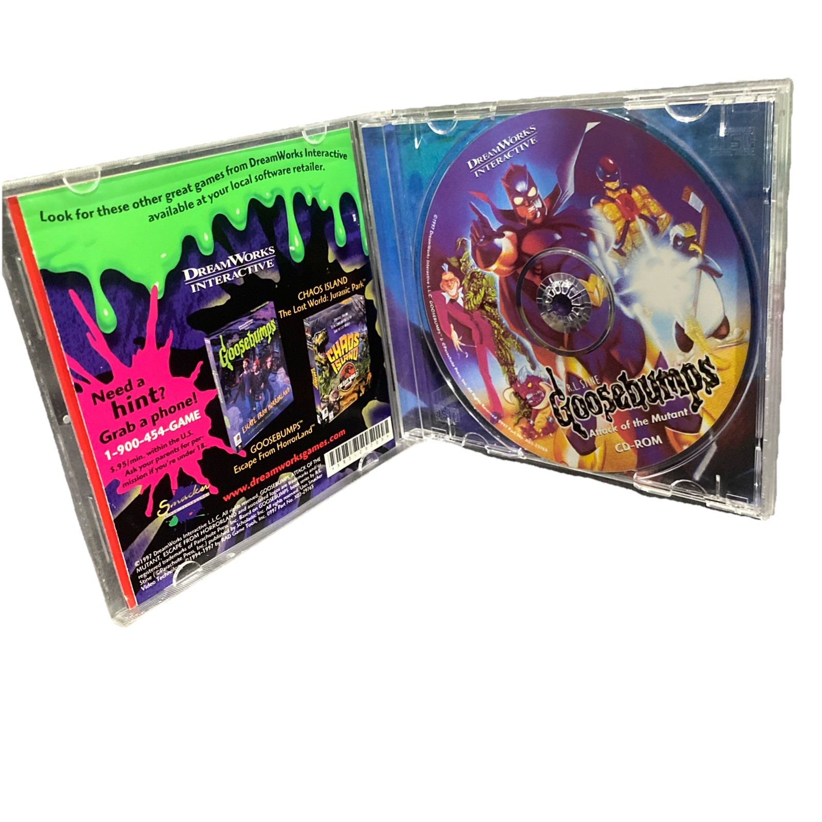 GOOSEBUMPS: Attack of the Mutant – Video Game (Windows / PC, 1997) by R.L. Stine