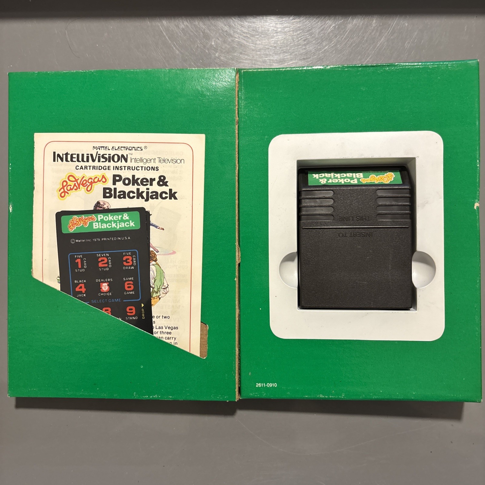Vintage Mattel Intellivision Lot – NFL + NBA + Racing + Vegas Poker & Blackjack