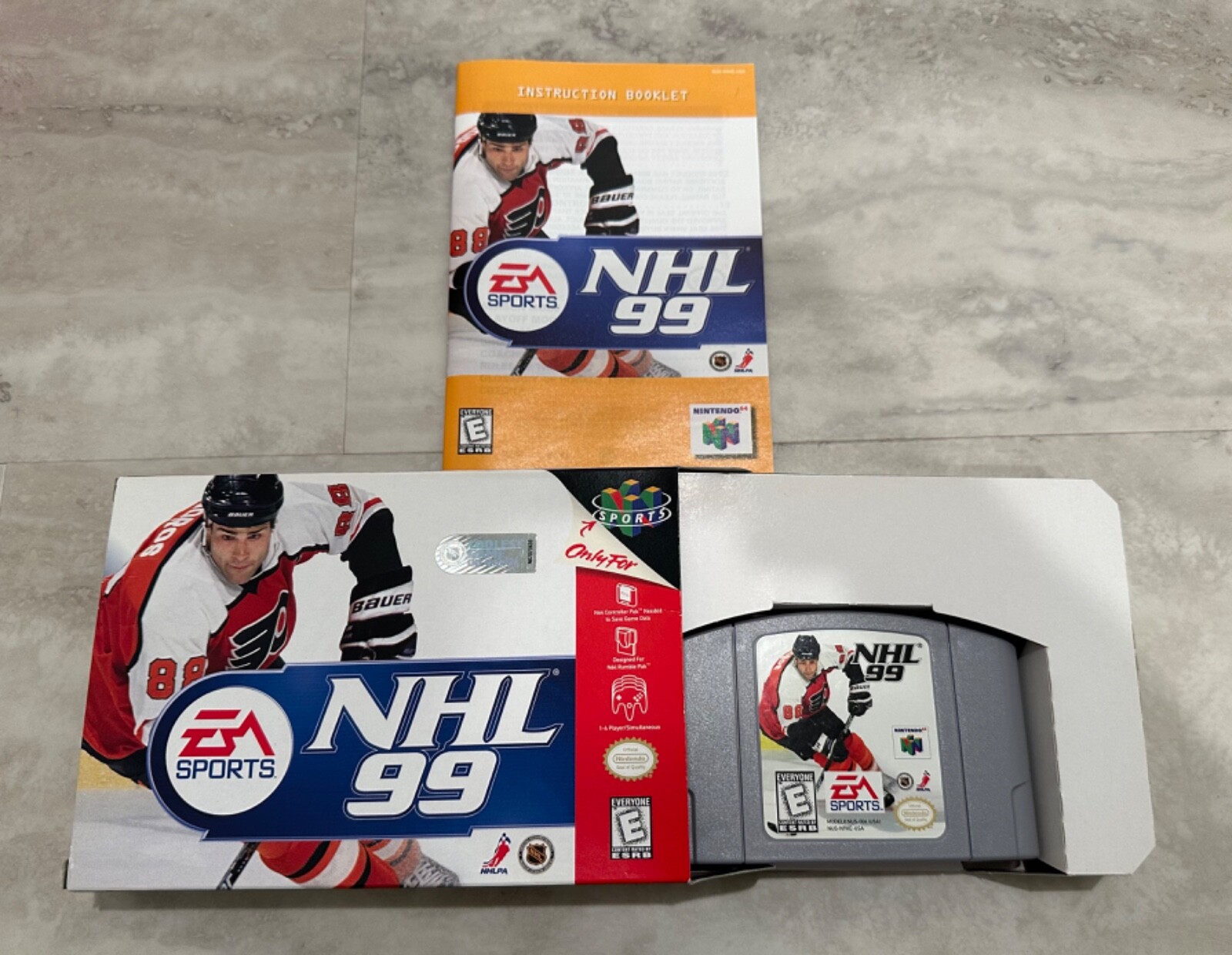 NHL 99 Nintendo N64 EA Sports Game With Manual & Box!