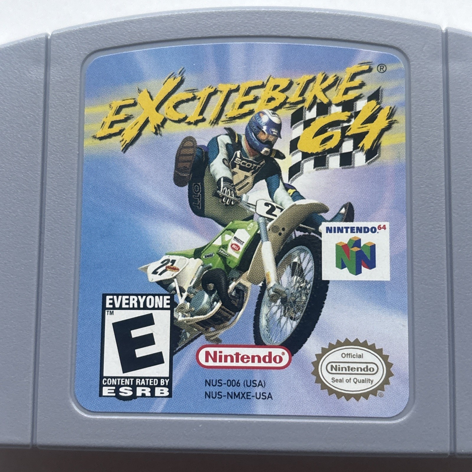 Nintendo 64 Excitebike N64 Authentic Cleaned Tested Dirt Bike Retro Video Game