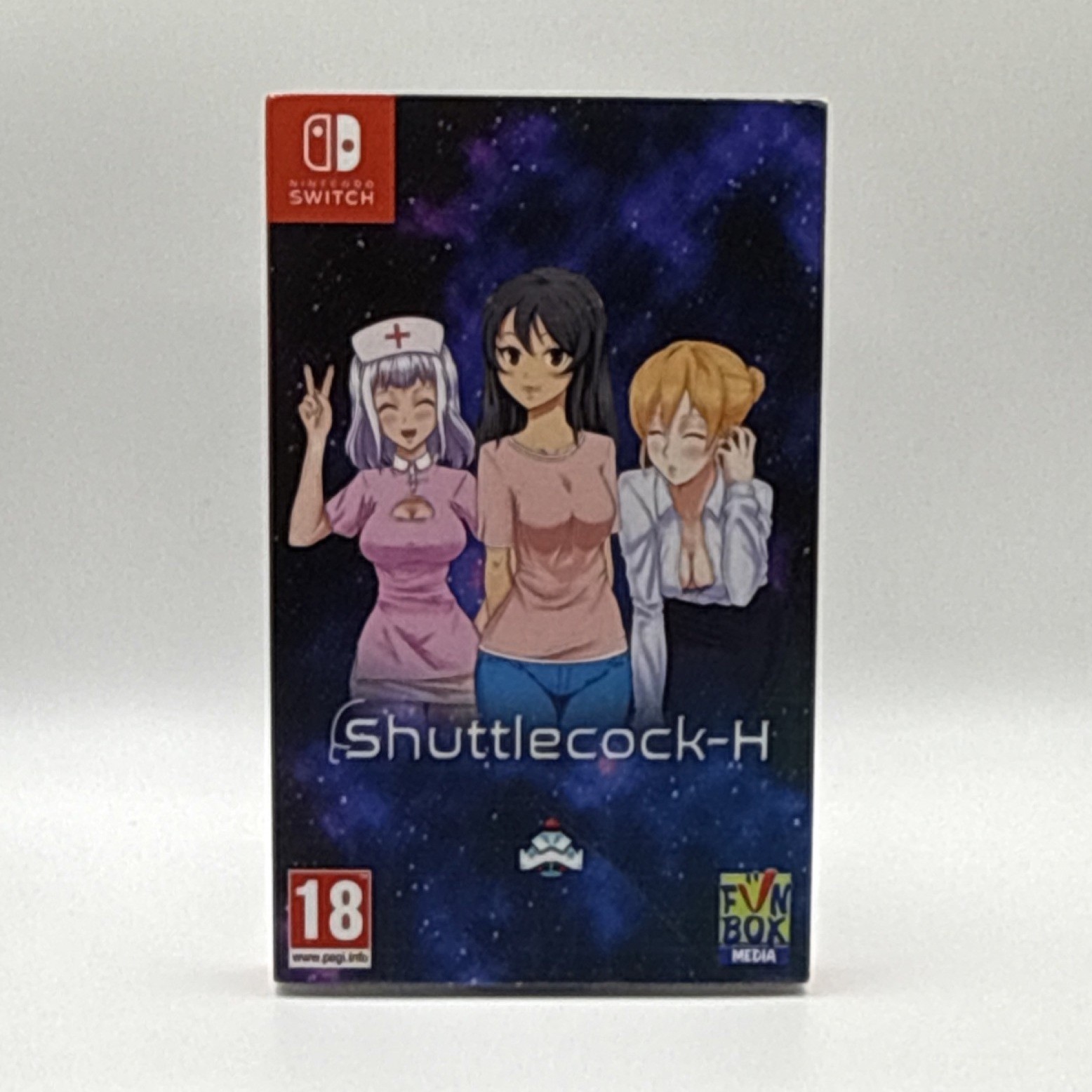 Funbox Media Shuttlecock-H Nintendo Switch Bullet Hell Game with Case & Art Car…