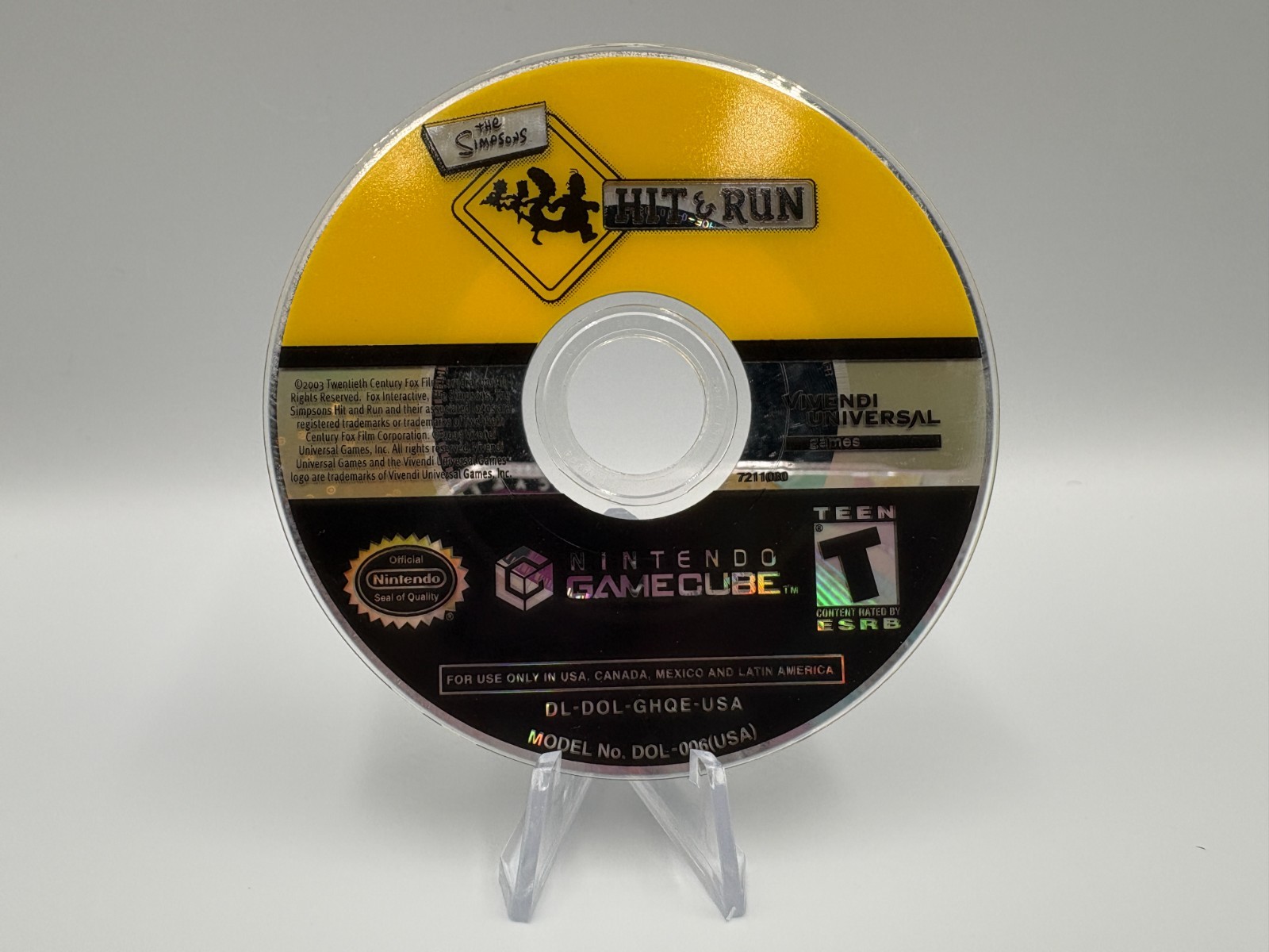 The Simpsons Hit and Run – Nintendo GameCube – Disc Only – Tested Free Shipping
