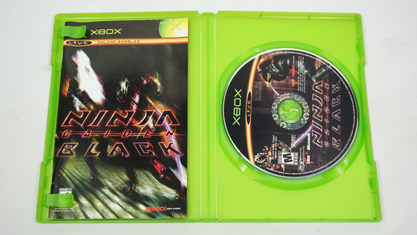 Ninja Gaiden Black Xbox CIB 2005 Microsoft Xbox Original Game Complete + Manual