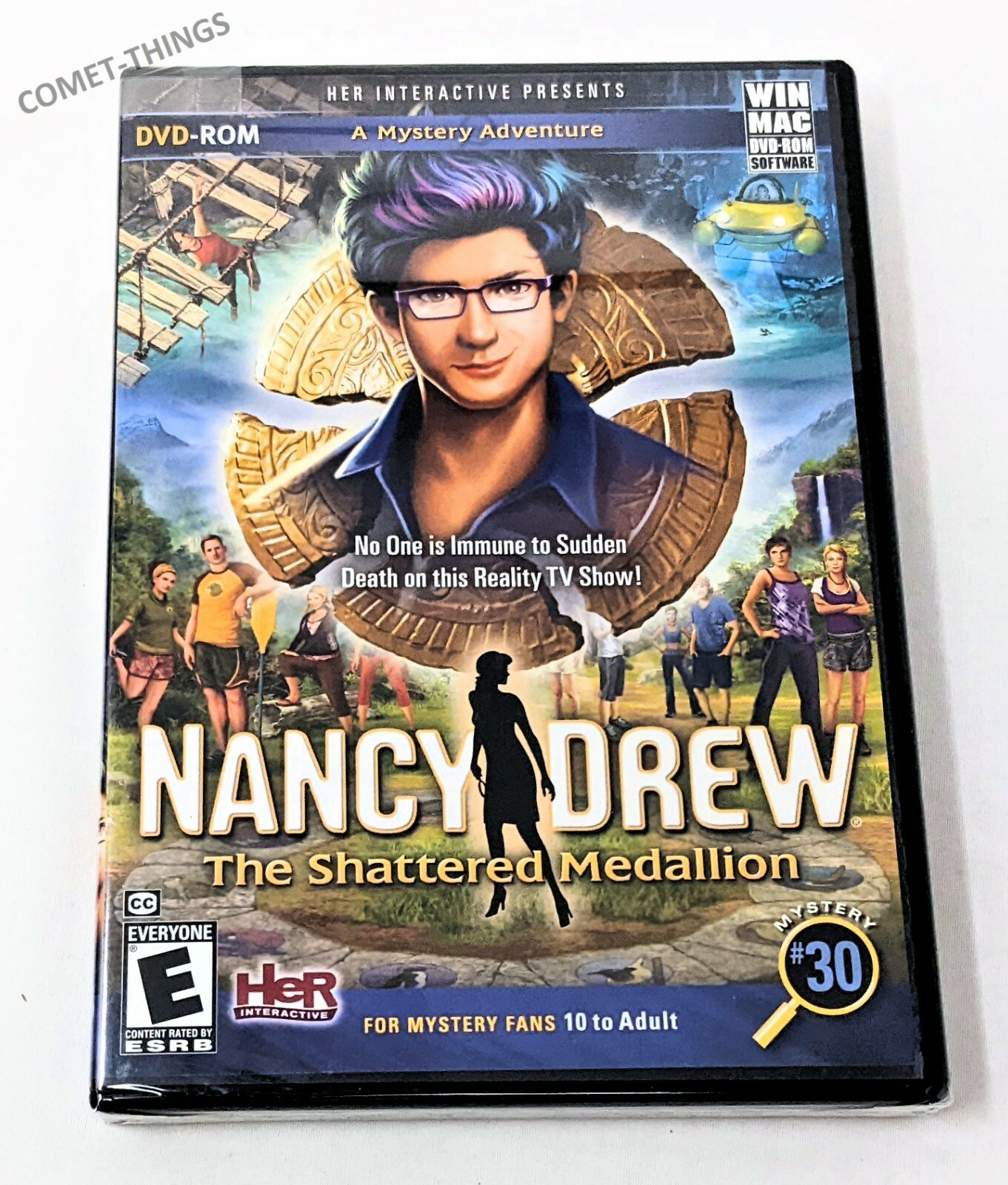 Nancy Drew: The Shattered Medallion (Windows/Mac DVD-ROM, 2014) Factory Sealed !