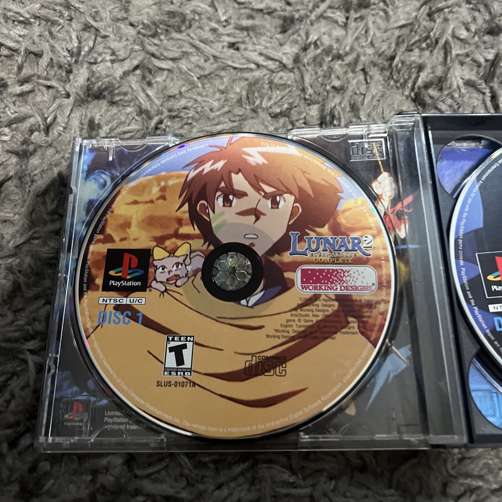 Lunar 2: Eternal Blue Complete 4 Disc Sony PlayStation 1 RPG Ps1