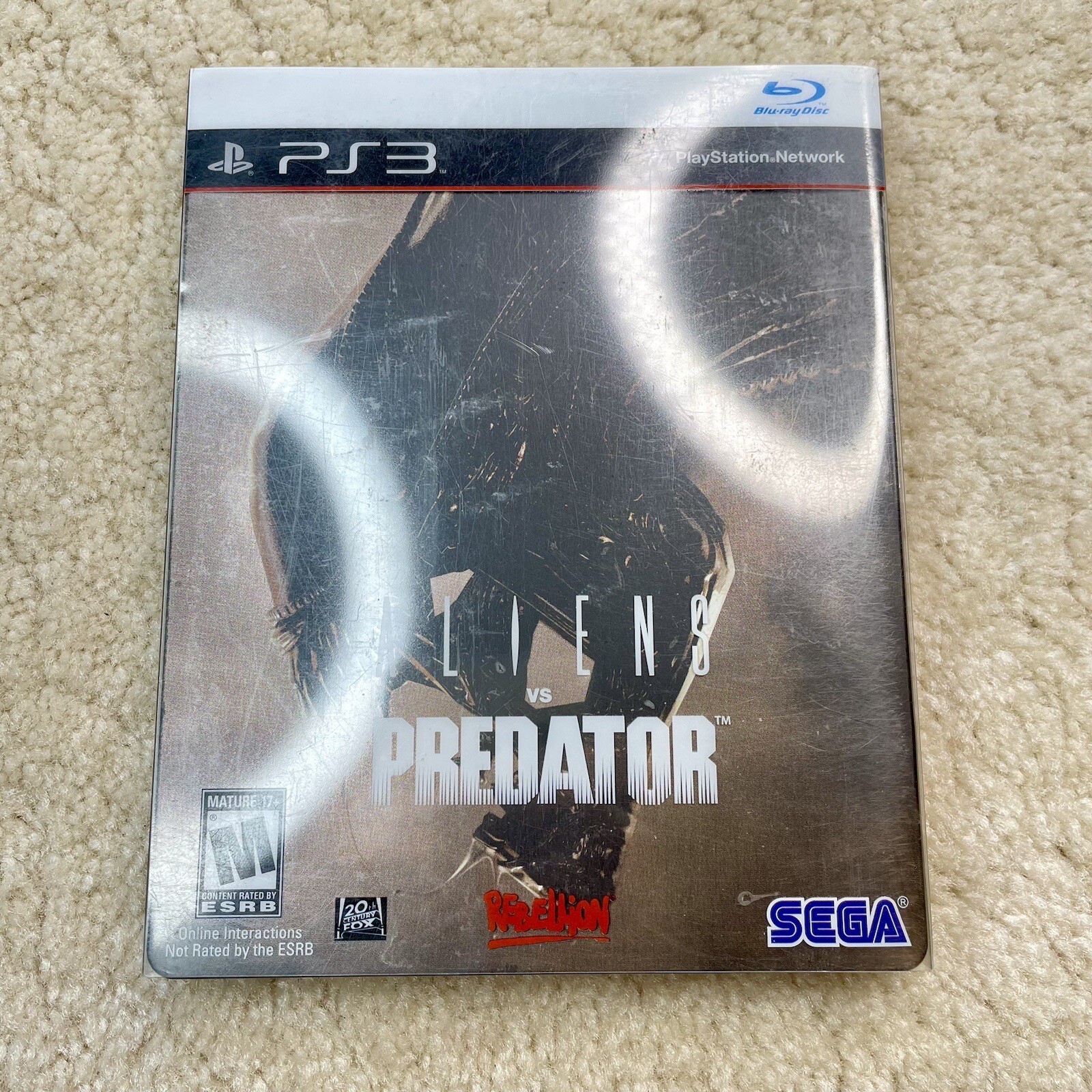 Aliens Vs. Predator Hunter Edition Playstation 3 PS3 PREOWNED STEELBOOK + GAME