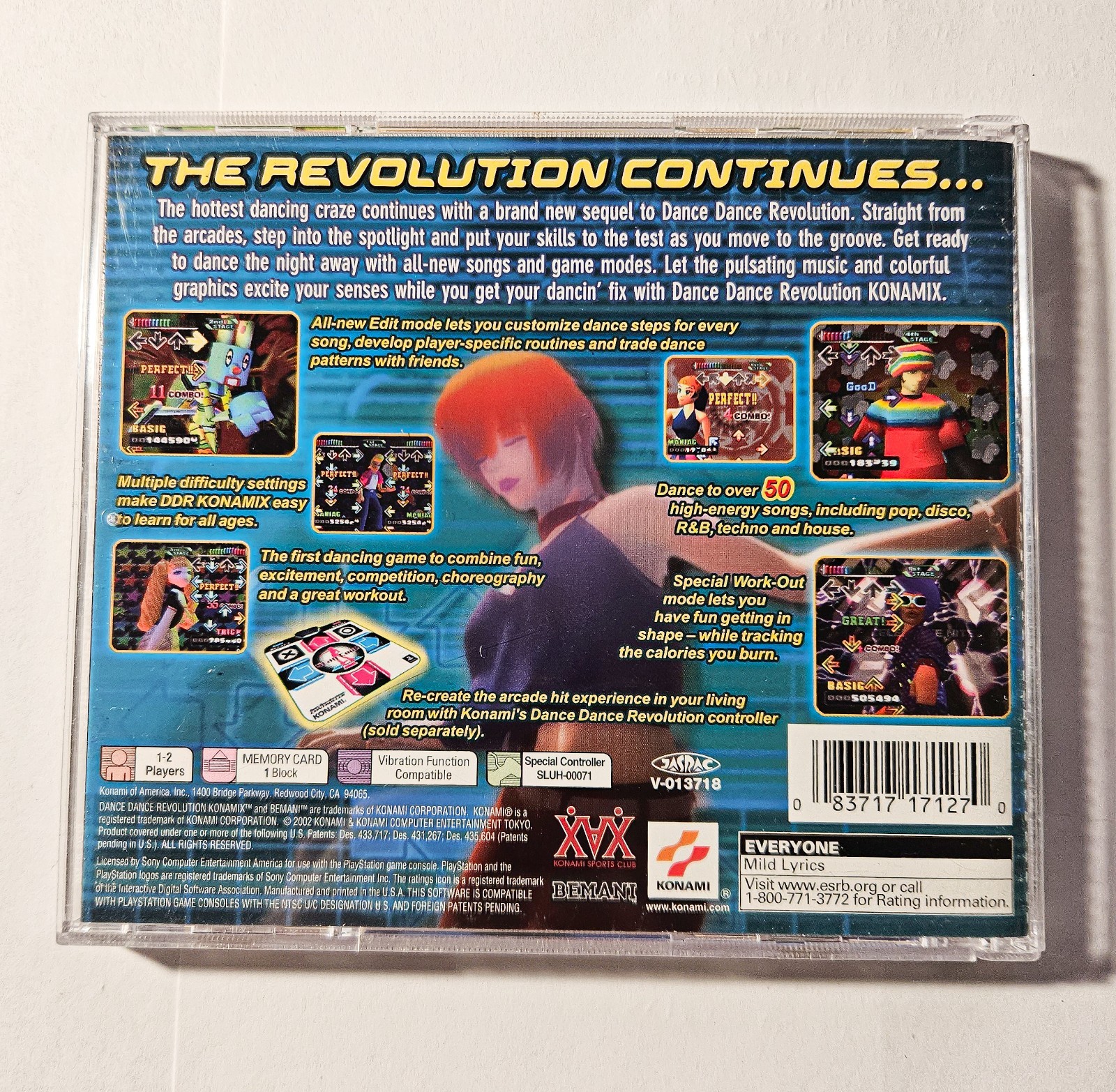 Konami – Dance Dance Revolution Konamix for Playstation 1 CIB TESTED