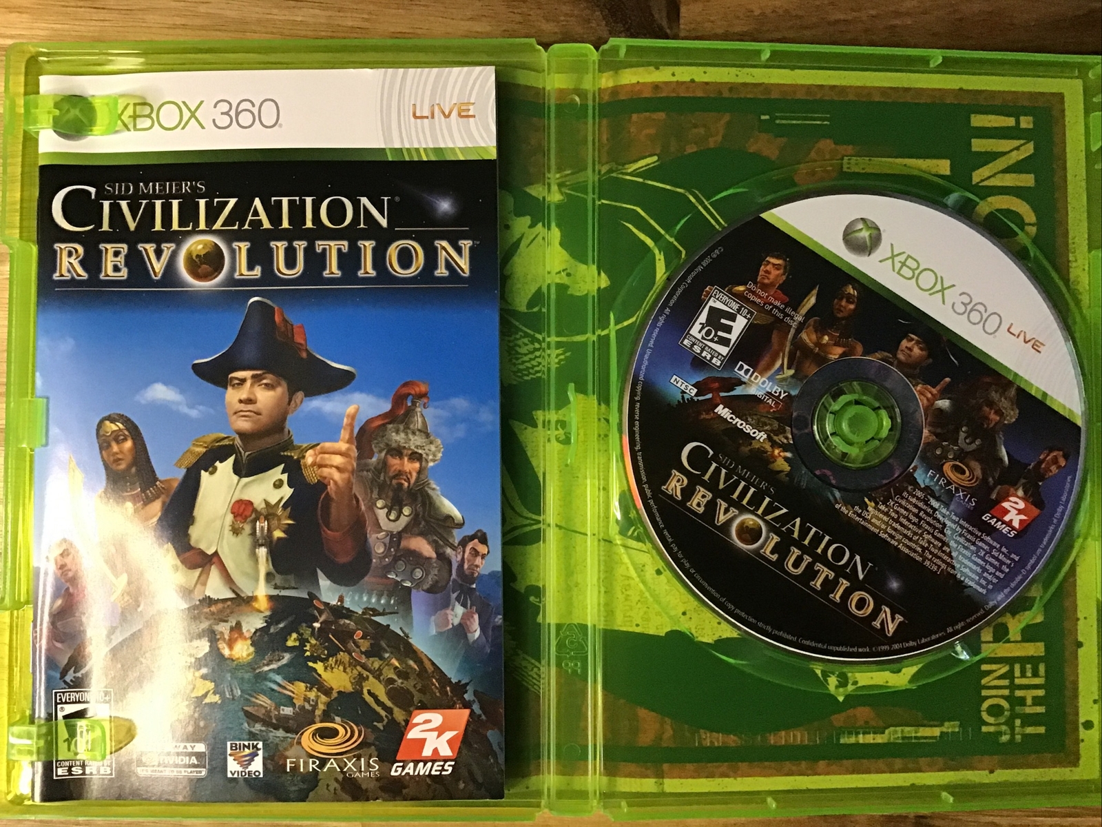 Sid Meier’s Civilization Revolution Xbox 360 Used Good Condition Manual Works