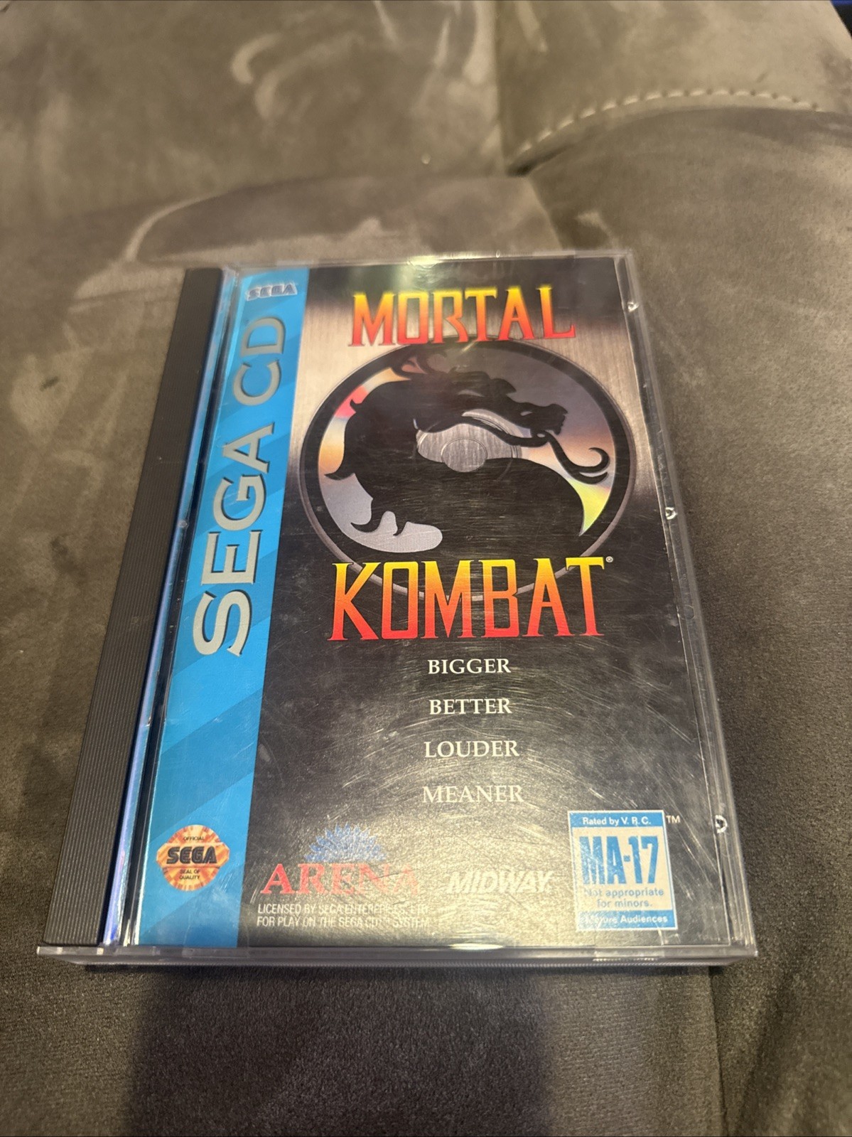 Mortal Kombat (Sega CD, Game CIB Complete in Box w Manual + Reg Card + Foam