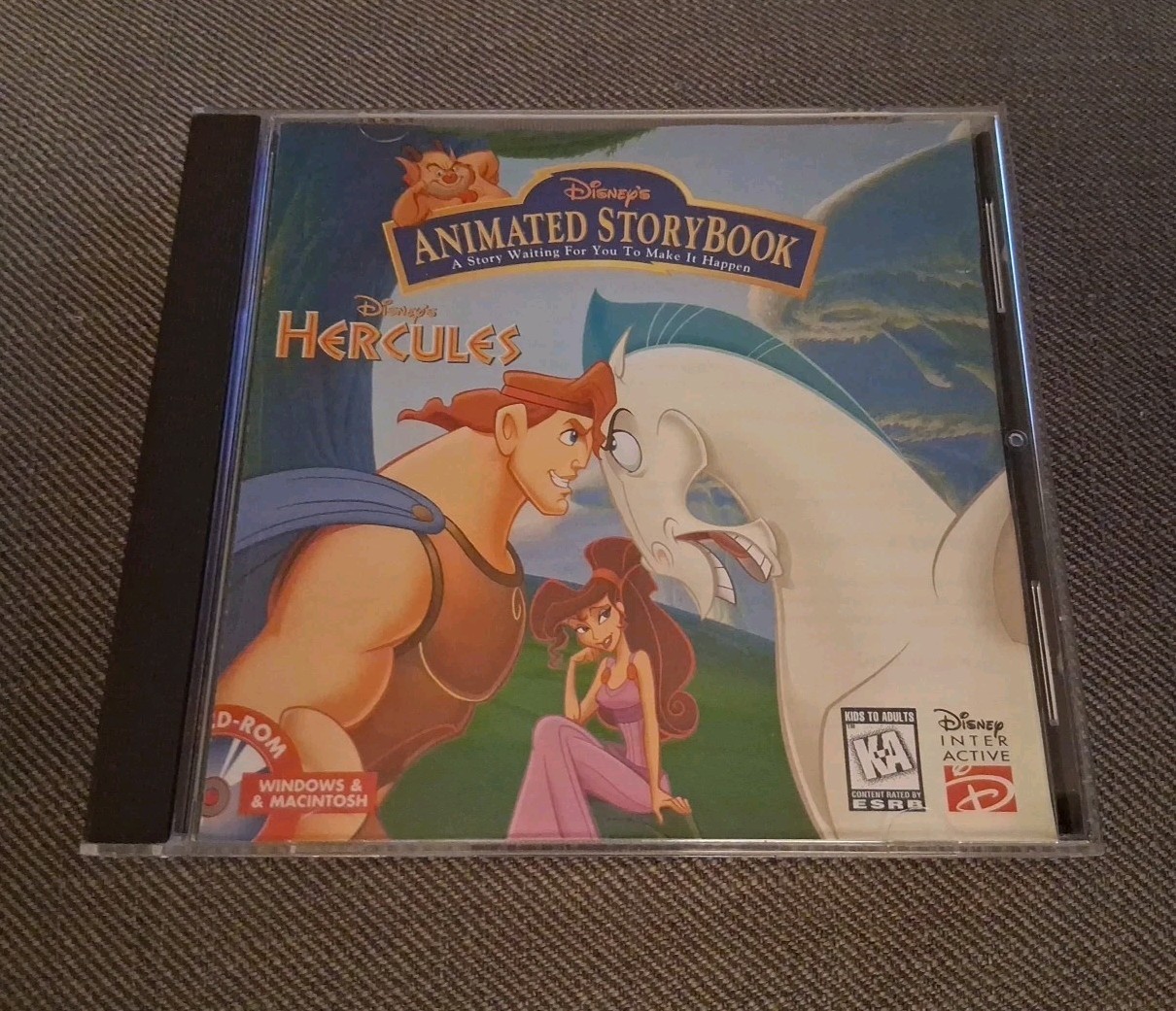 1997 Disney’s Animated Storybook – Hercules CD-Rom Win/Mac Video Game Rare USA