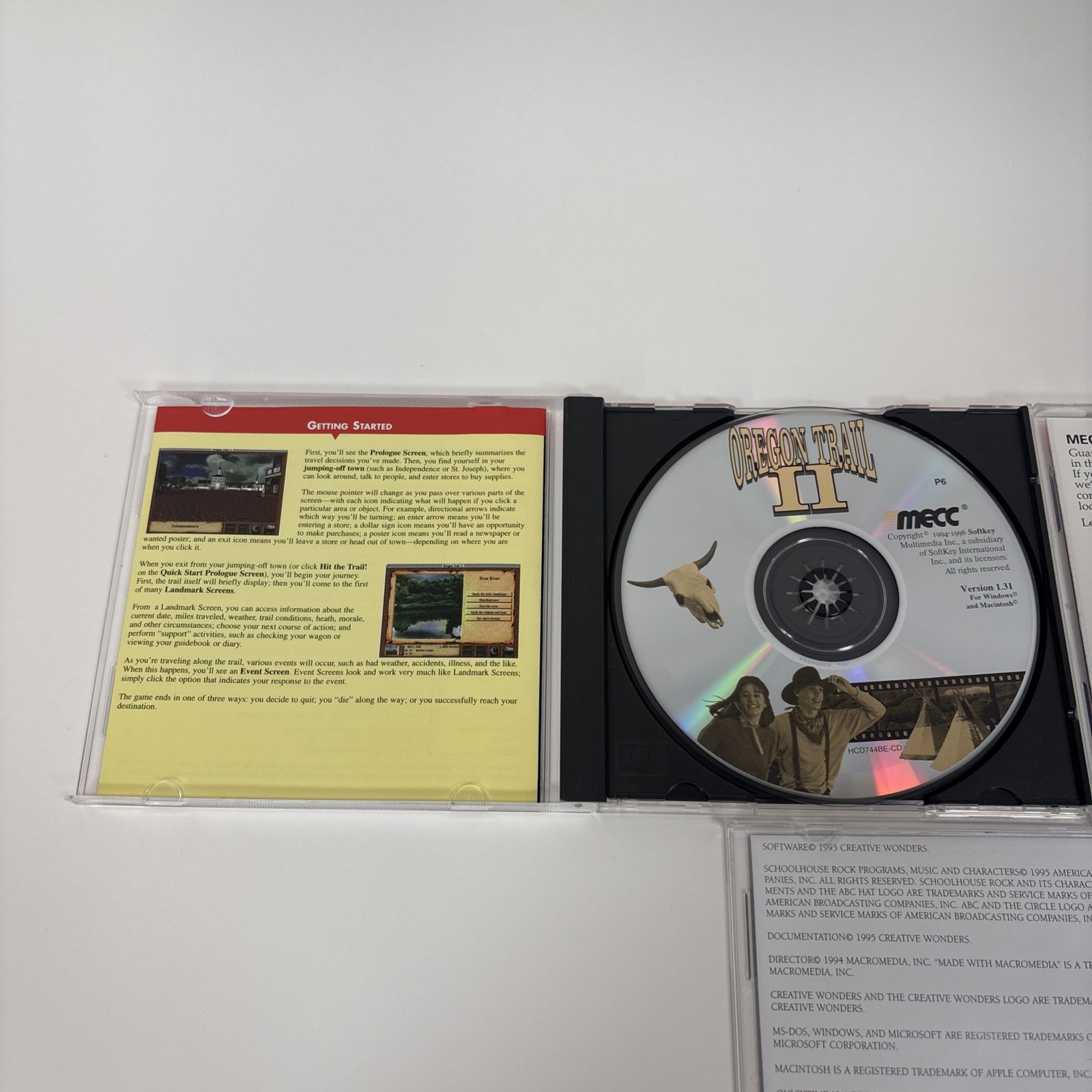 Mecc / Creative Wonder – The Oregon Trail 2 PC CD Rom Lot Of 6 Windows 95 VTG