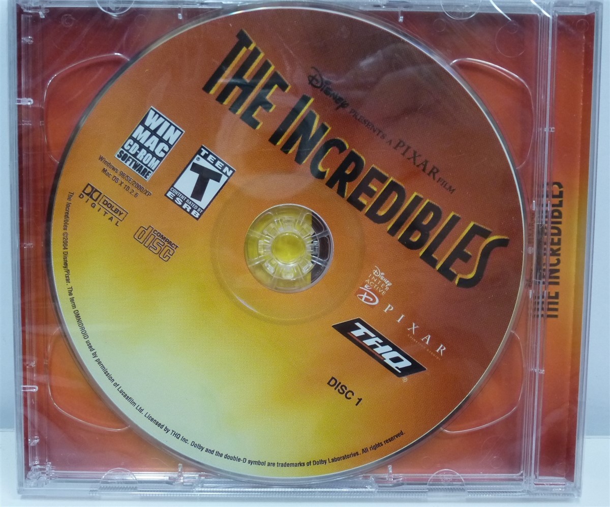 Video Game PC Disney The Incredibles 2 Disc NEW SEALED Jewel No Front Insert