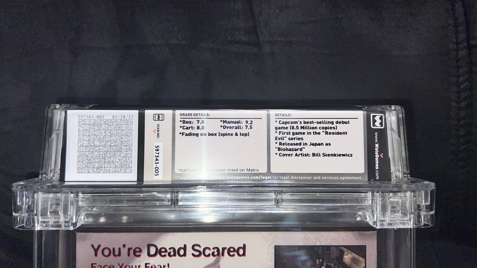 Resident Evil long Box Graded 7.5🔥 (Sony PlayStation 1, 1996)