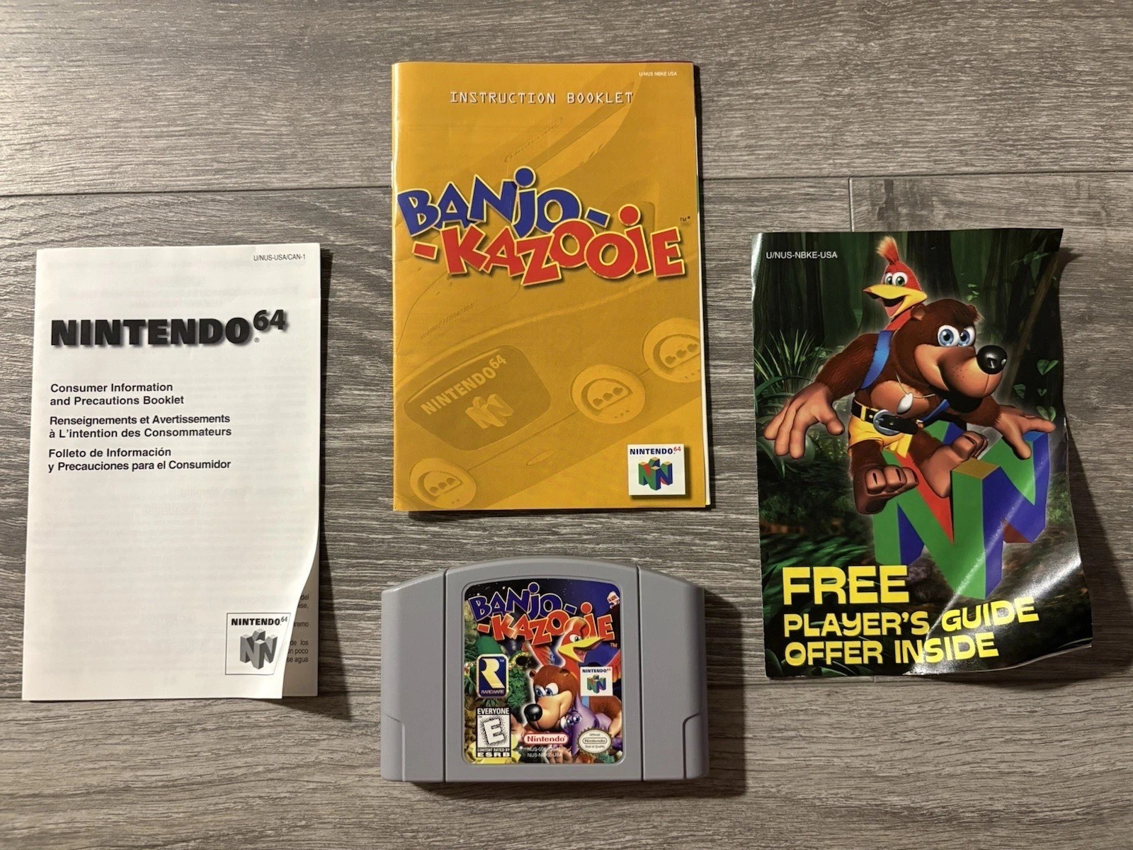 Banjo-Kazooie N64 CIB Complete in Box Nintendo 64 Tested Authentic