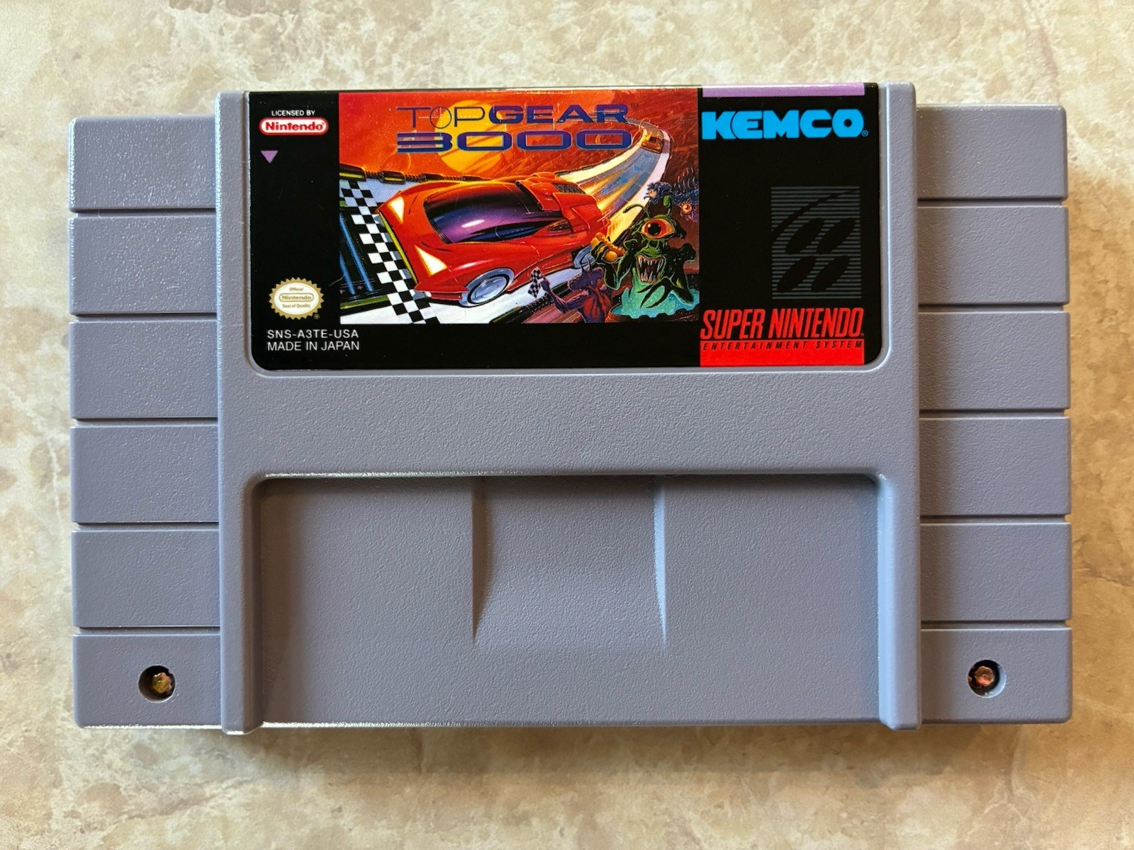 Top Gear 3000 SNES – Super Nintendo 1995 -Cart Only – Very Good Condition Tested