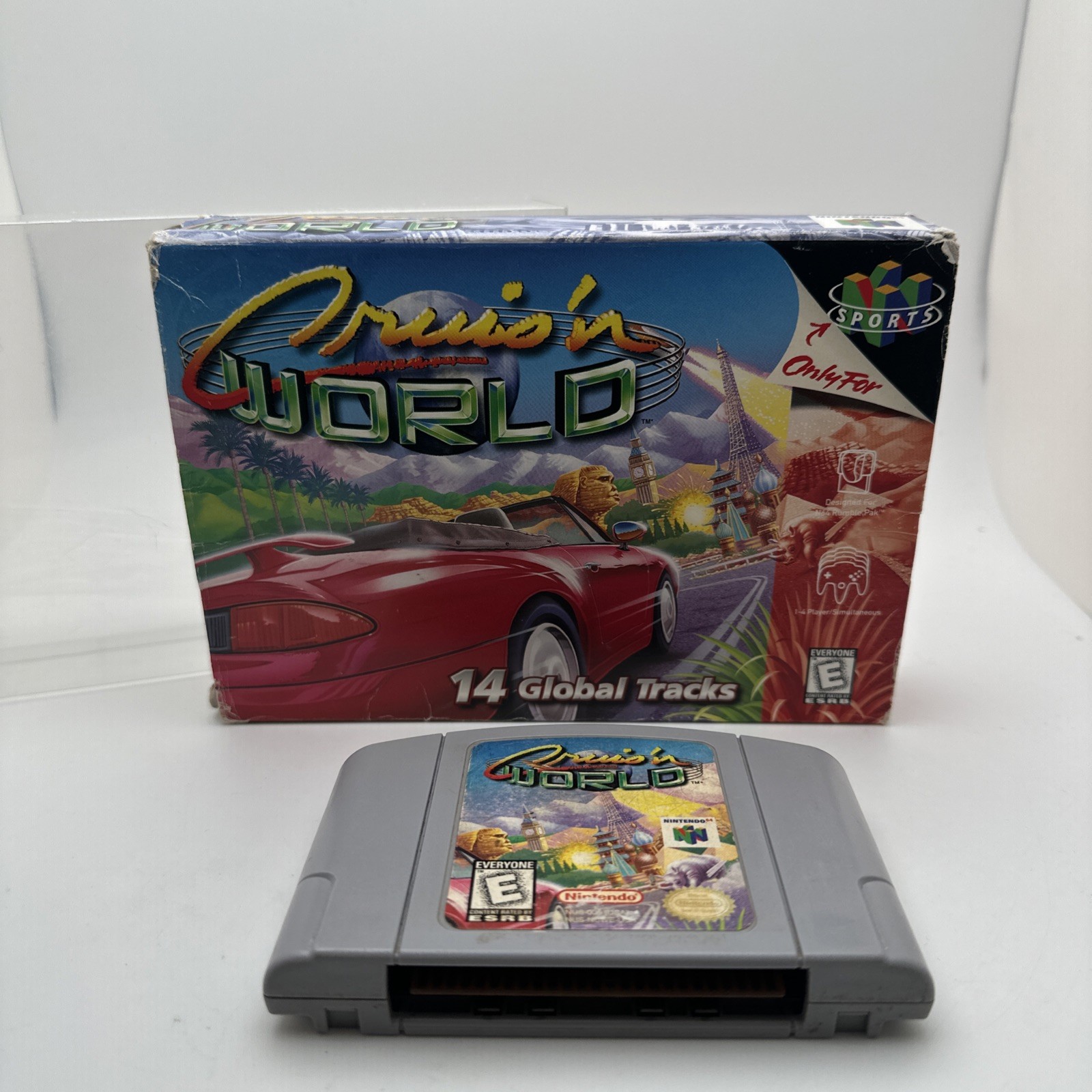 Cruis’n World N64 (Nintendo 64 1998) In Box No Manual – Authentic Tested Working