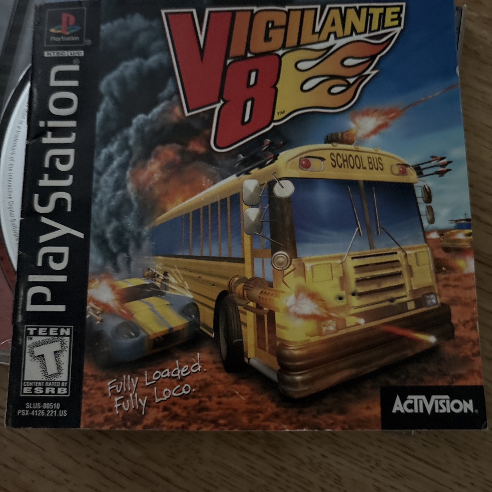 Vigilante 8 (Sony PlayStation 1, 1998) CIB TESTED with registration
