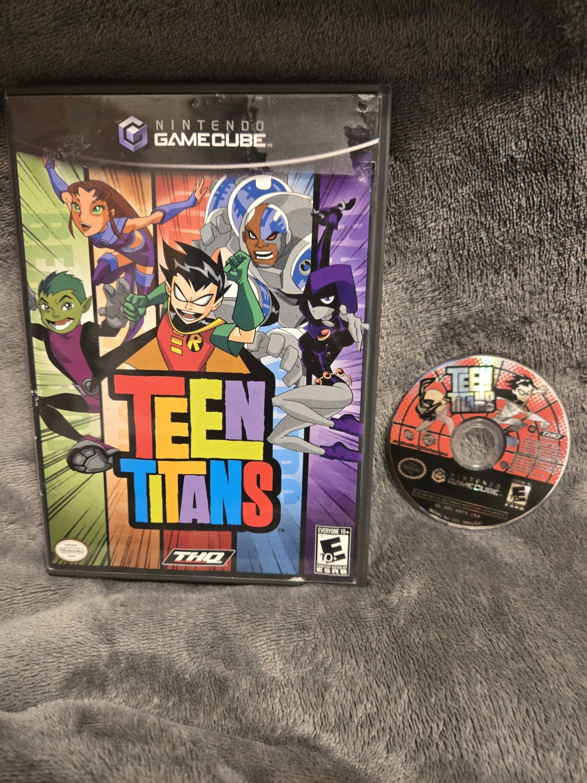 Teen Titans Nintendo GameCube Black Label Tested Game & OEM Case!