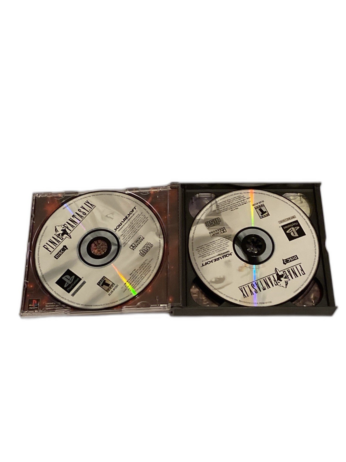 Final Fantasy 9 IX PS1 Playstation 1 With 4 Discs Black Label