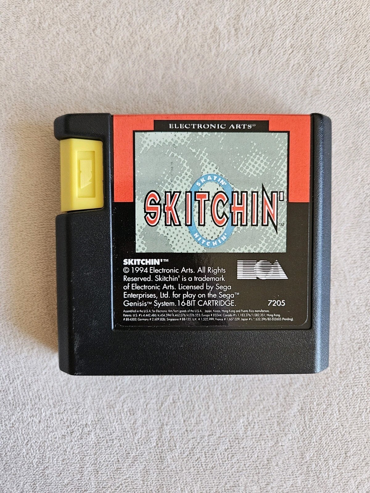 SKITCHIN SEGA GENESIS COMPLETE IN BOX W/ MINI CATALOG & REGISTRATION CARDS