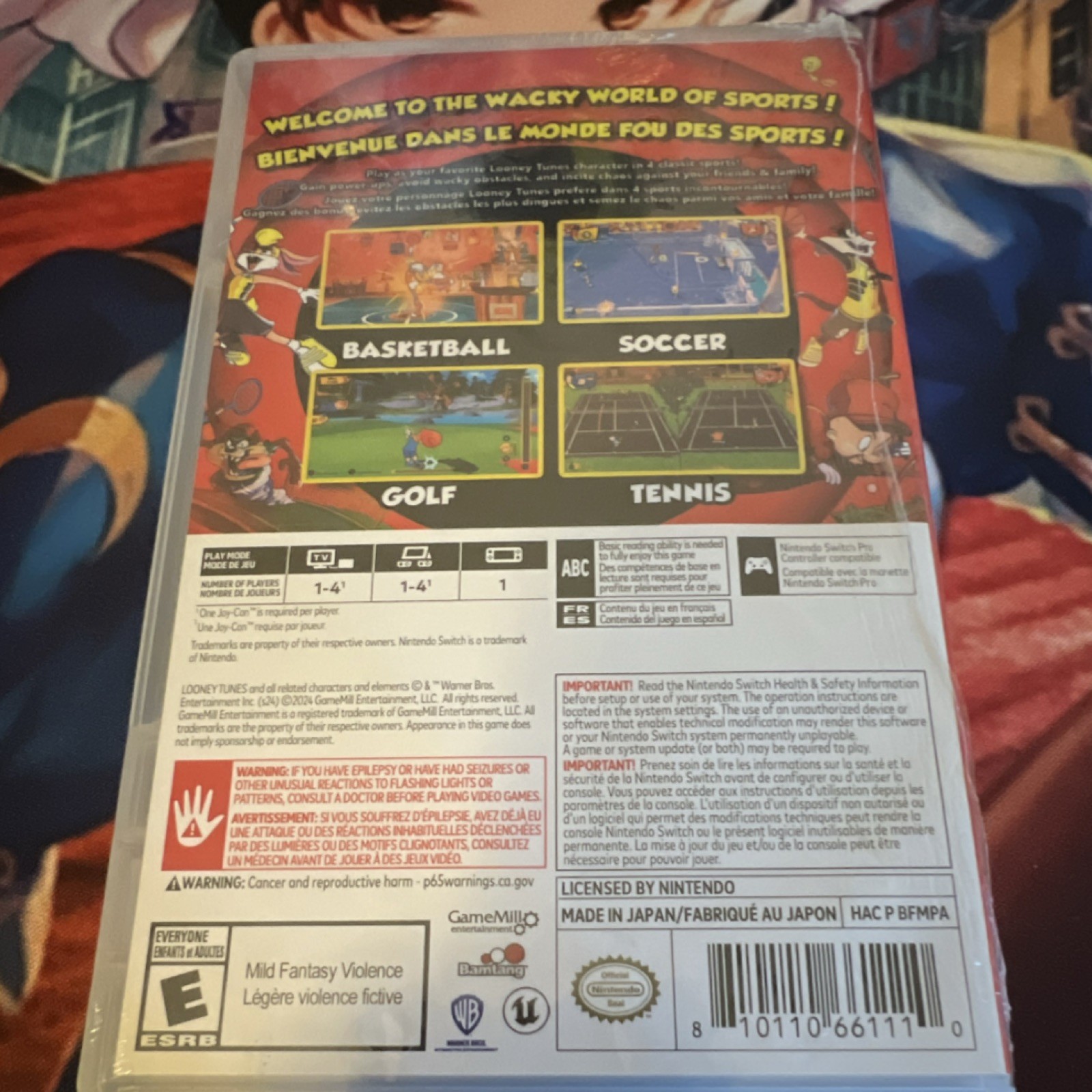 GameMill Looney Tunes Wacky World of Sports Nintendo Switch Multiplayer Sports