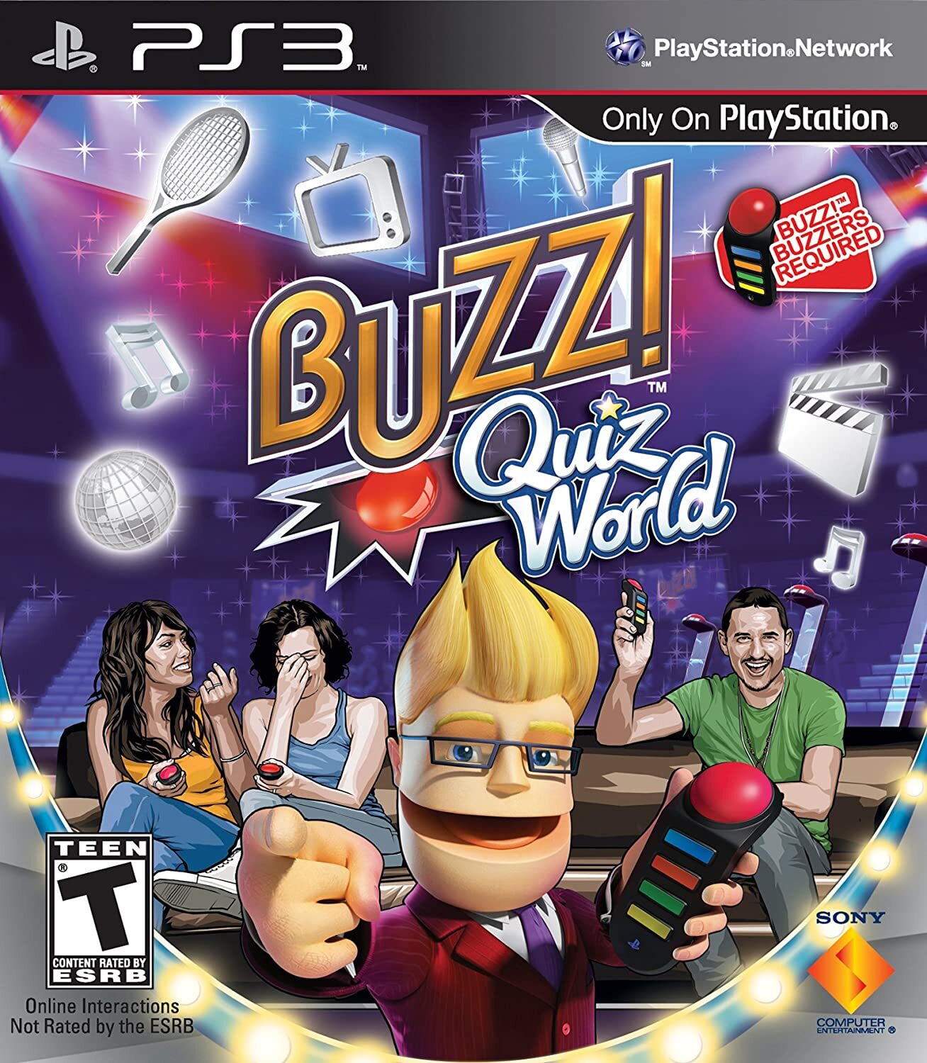 Buzz! Quiz World – Sony PlayStation 3 [Party Quiz Family Minigame Game Only] NEW