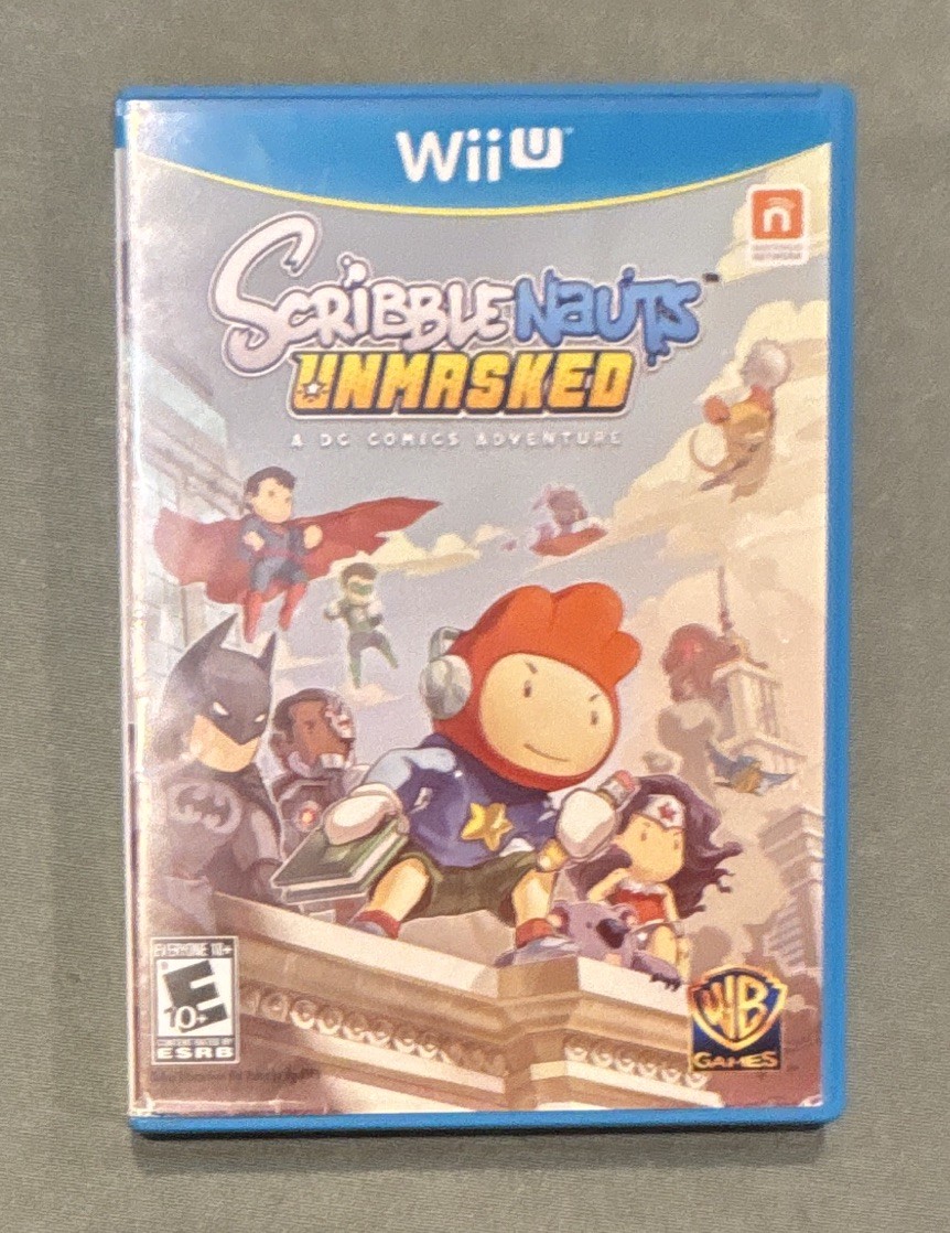 WB Games Scribblenauts Unmasked DC Comics Adventure Wii U 2013 E10+ NTSC