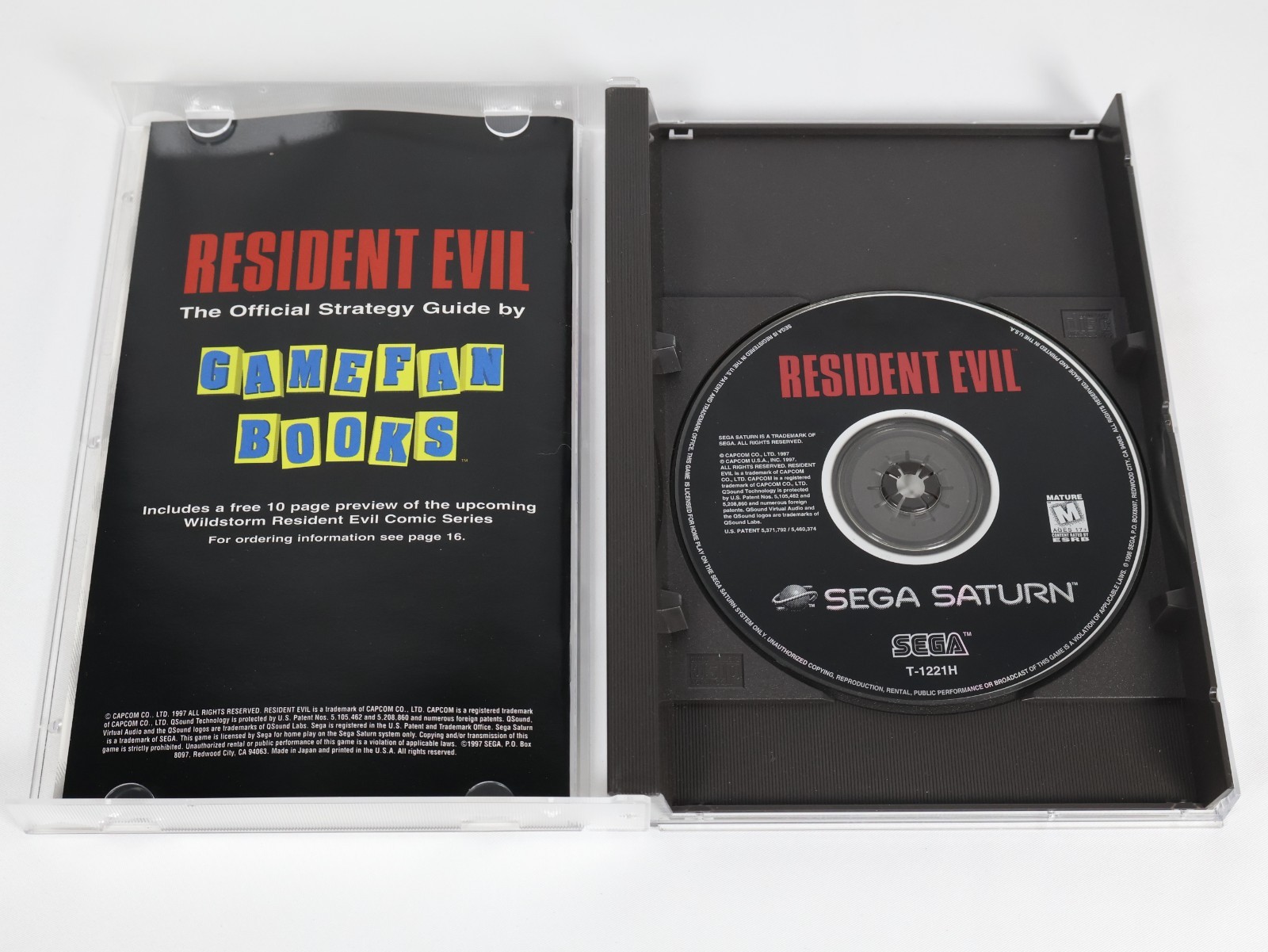 Resident Evil (Sega Saturn 1997) CIB Complete w Manual, Reg Card, Excellent Disc