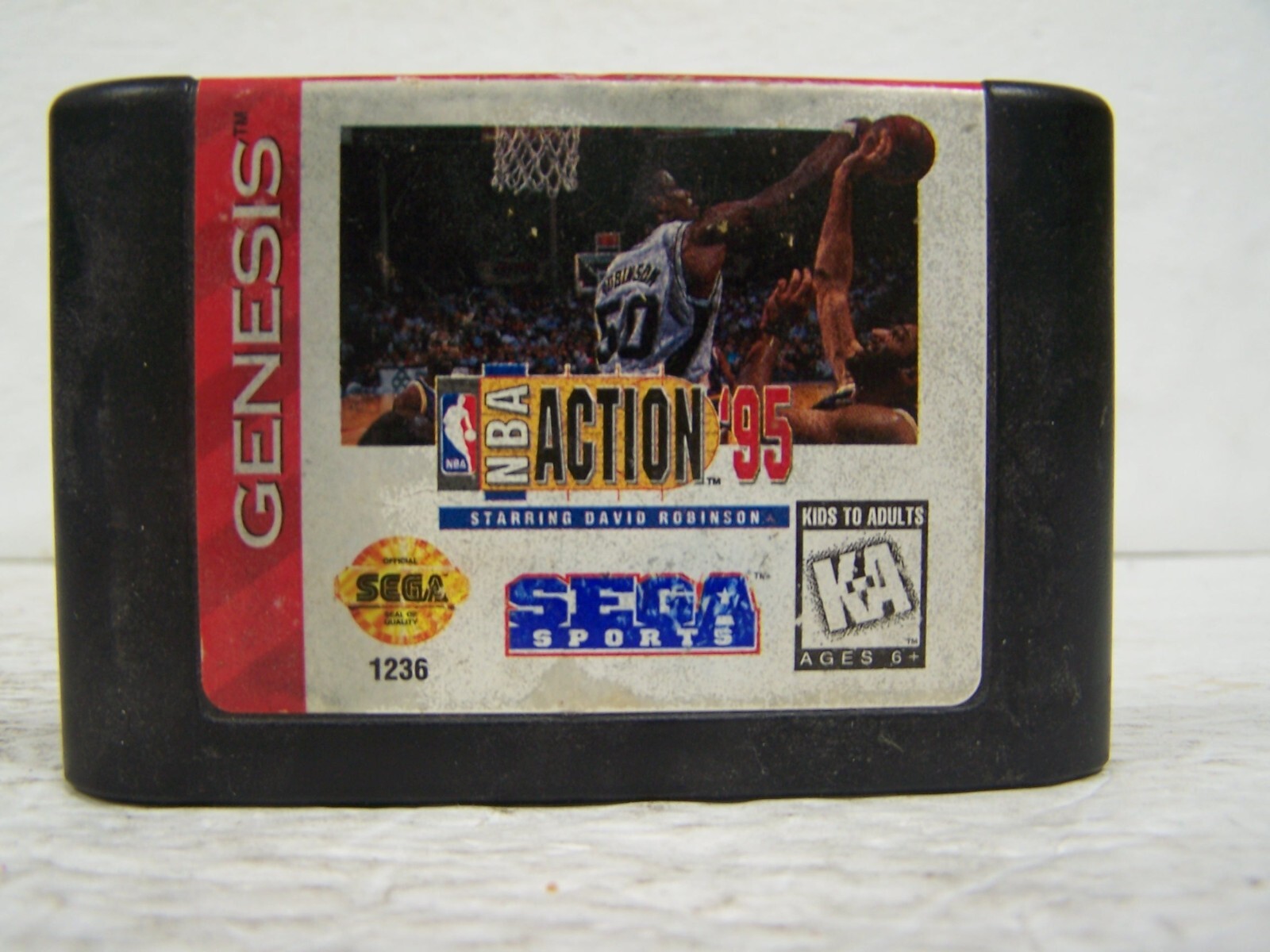 NBA Action ’95 Starring David Robinson (Sega Genesis, 1995) Cart Only